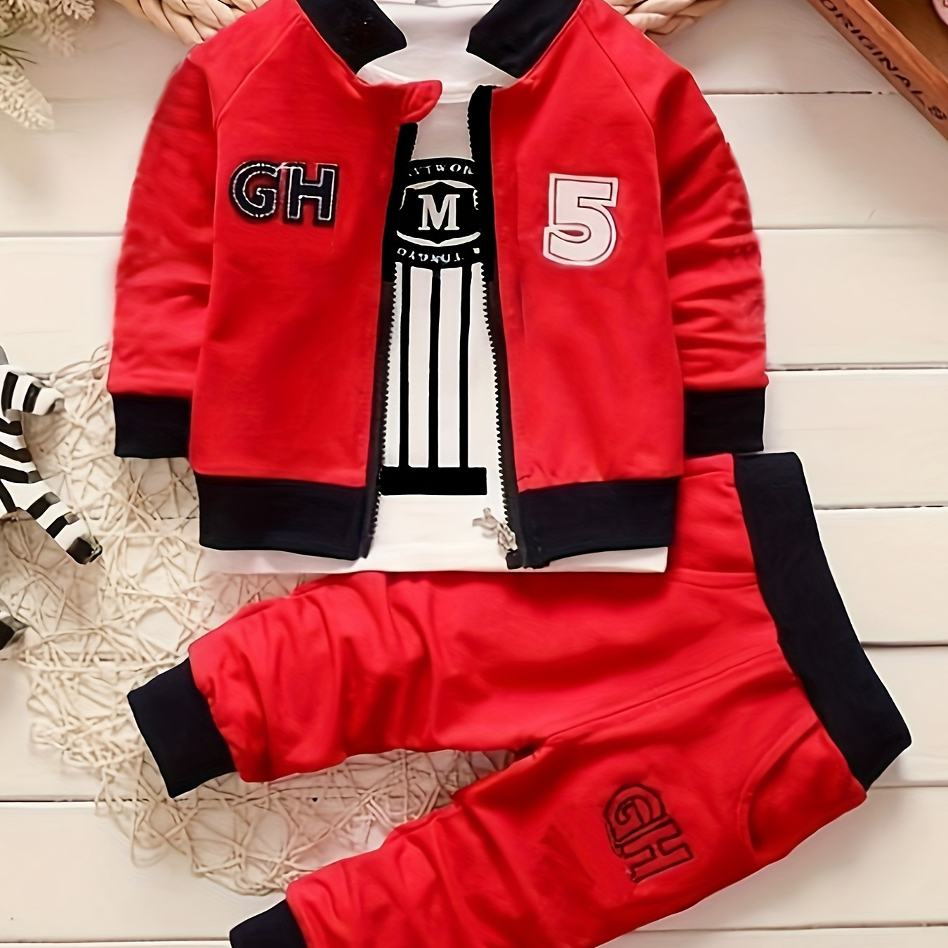 Boy's Trendy Zip Up Jacket Outfit, Jacket & Pants Set, Kid's Clothes For Fall Winter, As Gift
Boy's Trendy Zip Up Jacket Outfit, Jacket & Pants Set, Kid's Clothes For Fall Winter, As Gift