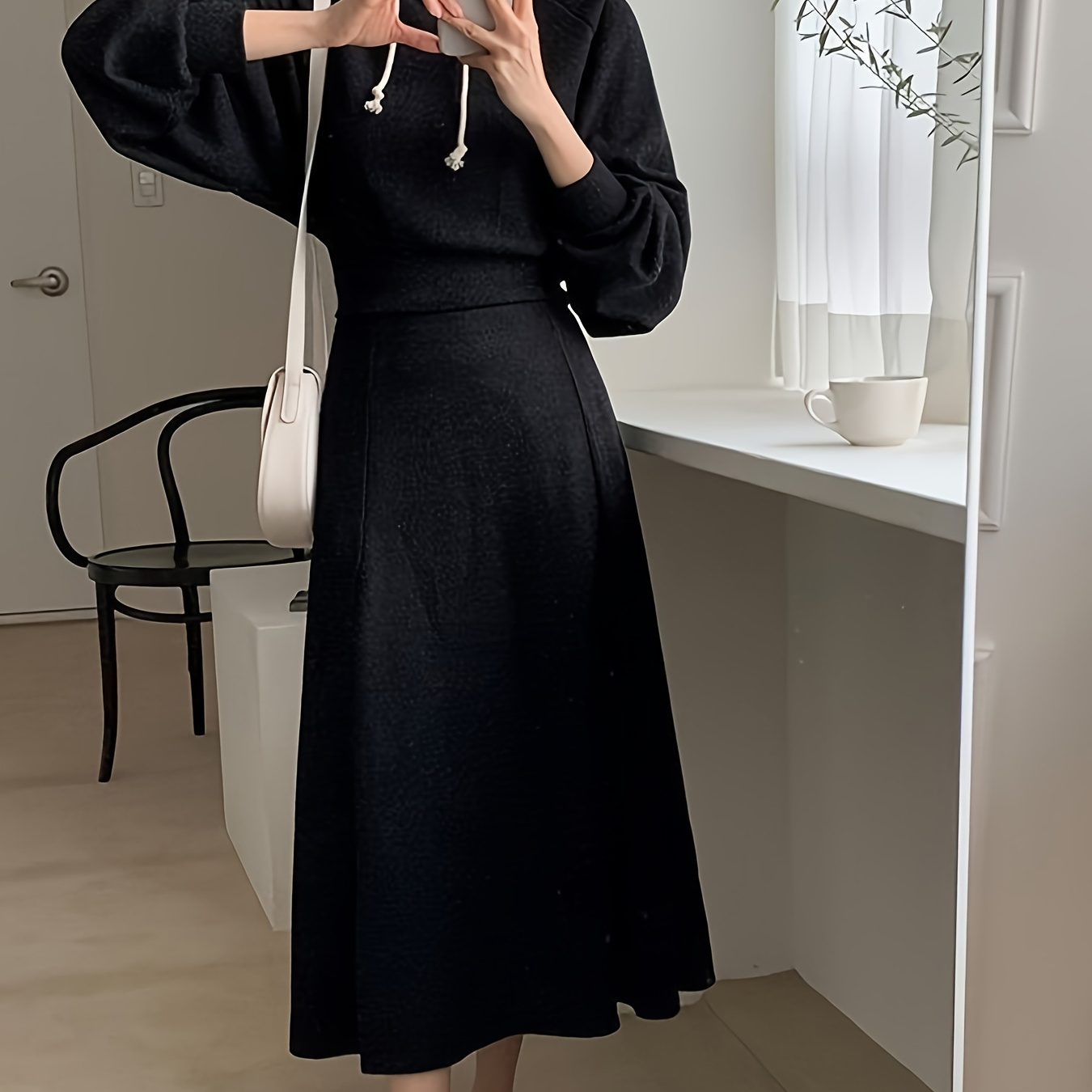 Fall/ Women's & Set, 2 Pcs & A- Set, Long Sleeve Drawstring Hooded Sweatshirt & Waist Length , Women's Clothing
Fall/ Women's & Set, 2 Pcs & A- Set, Long Sleeve Drawstring Hooded Sweatshirt & Waist Length , Women's Clothing