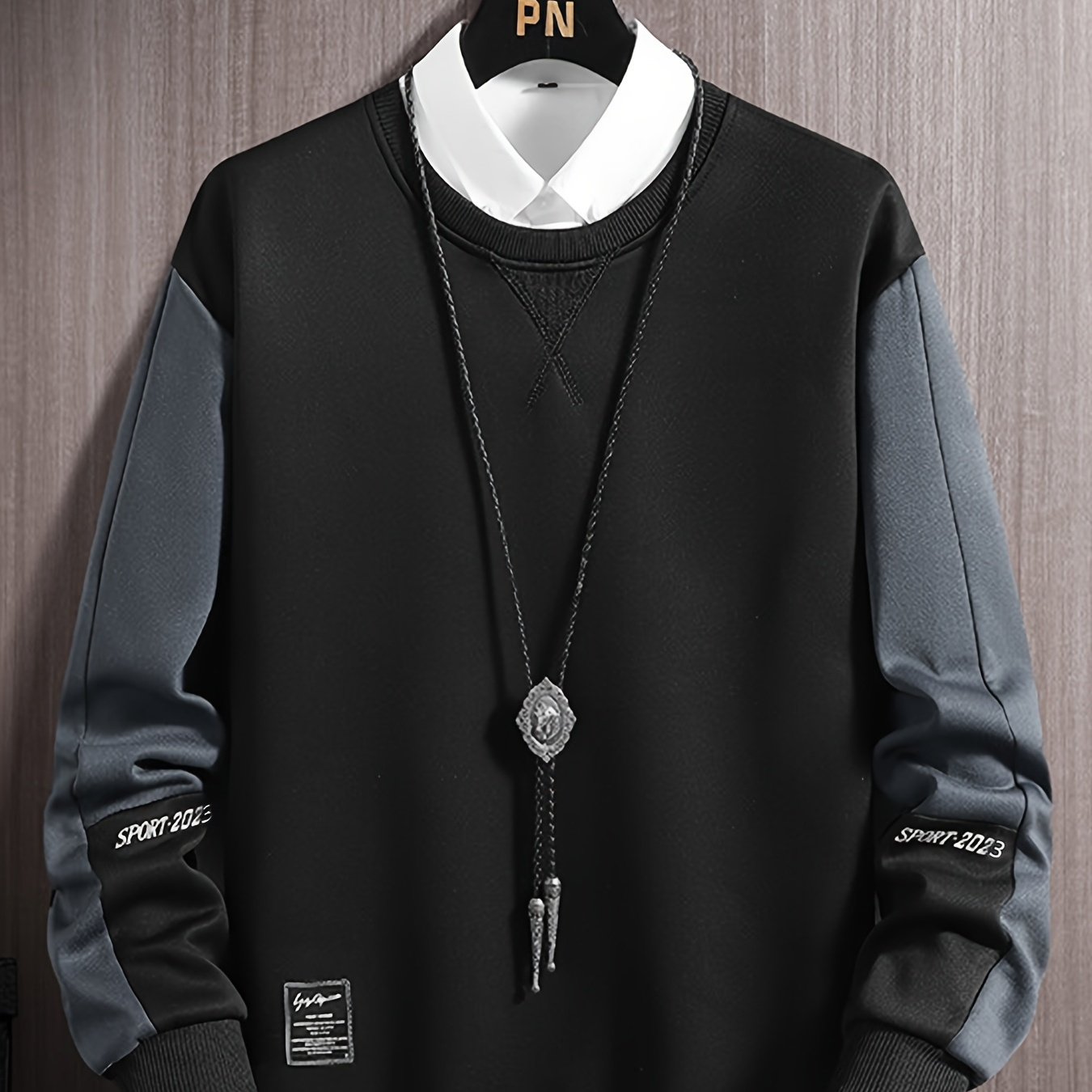 Men's Crew Neck Pullover Sweatshirt, Comfy Long Sleeve Top, Soft And Trendy For Spring/autumn Wear
Men's Crew Neck Pullover Sweatshirt, Comfy Long Sleeve Top, Soft And Trendy For Spring/autumn Wear