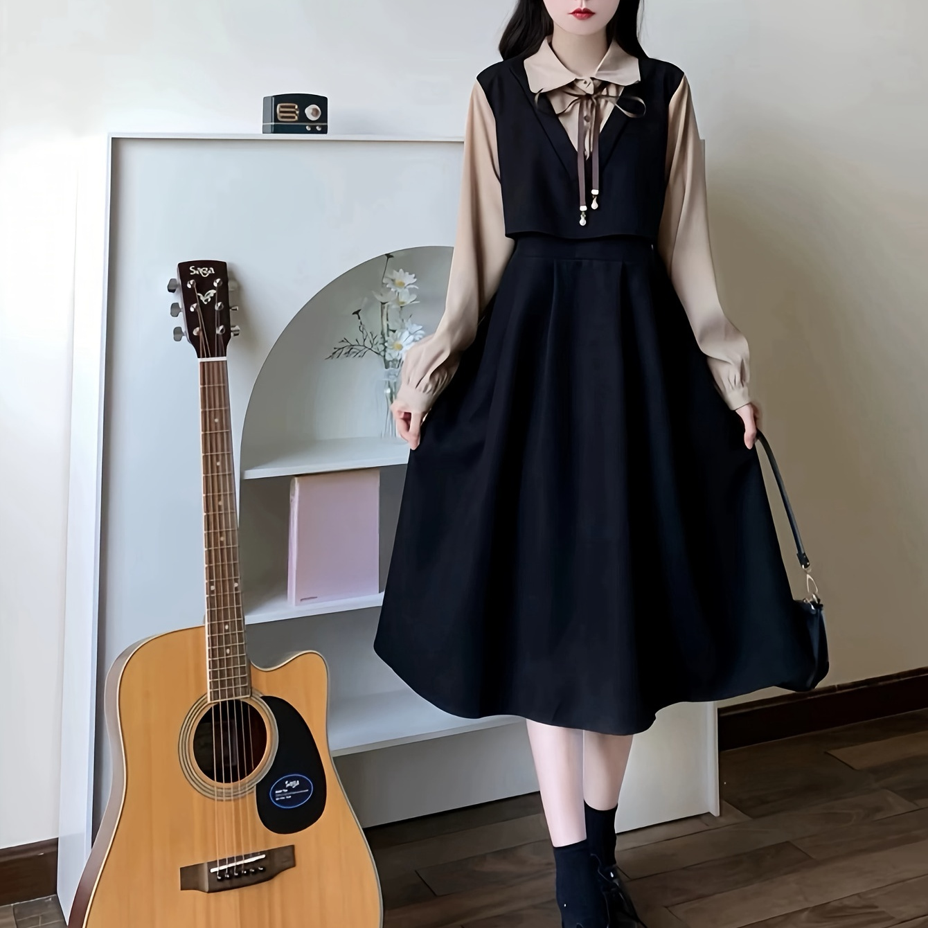 Elegant Shirt Dress - Polyester & Elastane , Machine Washable, Solid Color, Fall/winter
Elegant Shirt Dress - Polyester & Elastane , Machine Washable, Solid Color, Fall/winter