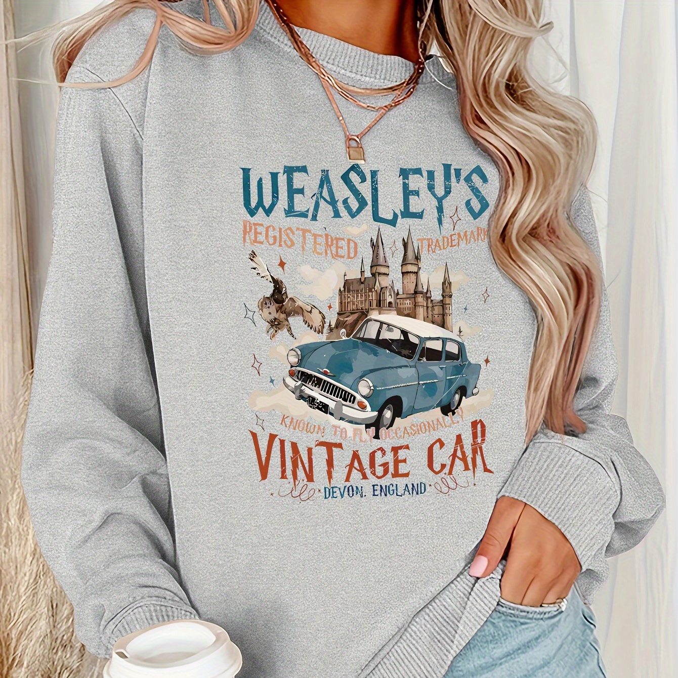 Sweatshirt à Imprimé , Sweatshirt Décontracté à Col Rond pour l'Hiver & , Vêtements pour Femmes
Sweatshirt à Imprimé , Sweatshirt Décontracté à Col Rond pour l'Hiver & , Vêtements pour Femmes