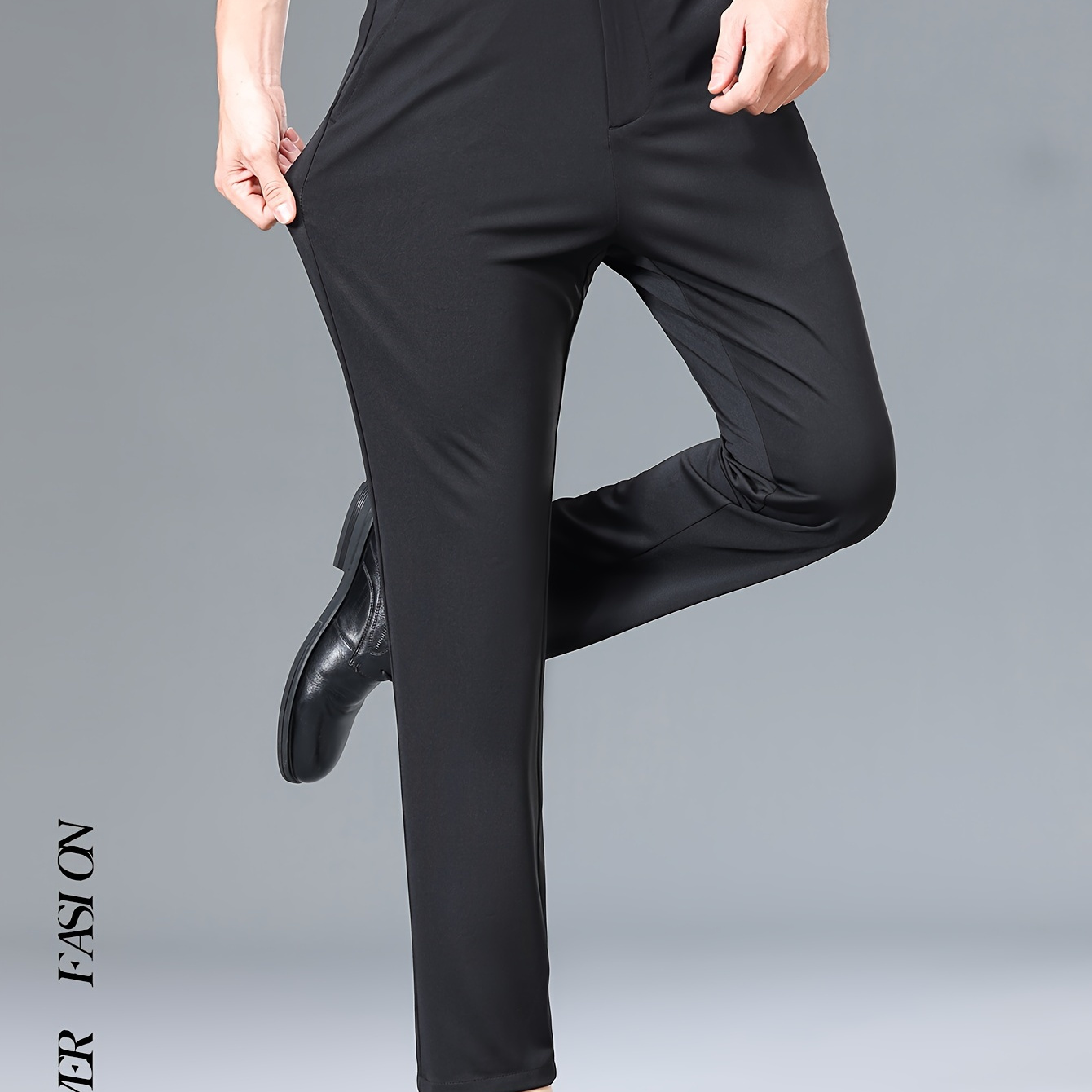 Men's Solid Suit Pants With Pockets, Casual Dress Pants For Summer Party Wedding Outdoor
Men's Solid Suit Pants With Pockets, Casual Dress Pants For Summer Party Wedding Outdoor