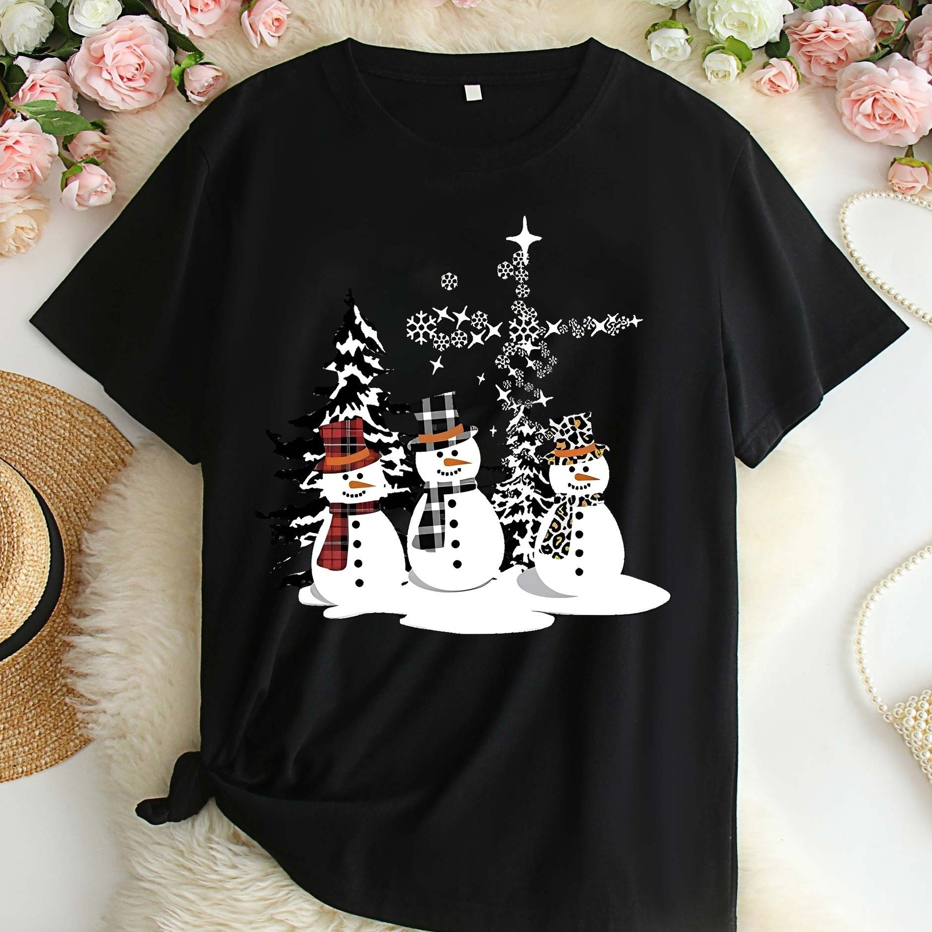 Plus Size Christmas Print Crew Neck T-shirt, Casual Short Sleeve T-shirt For Spring & Summer, Women's Plus Size Clothing
Plus Size Christmas Print Crew Neck T-shirt, Casual Short Sleeve T-shirt For Spring & Summer, Women's Plus Size Clothing