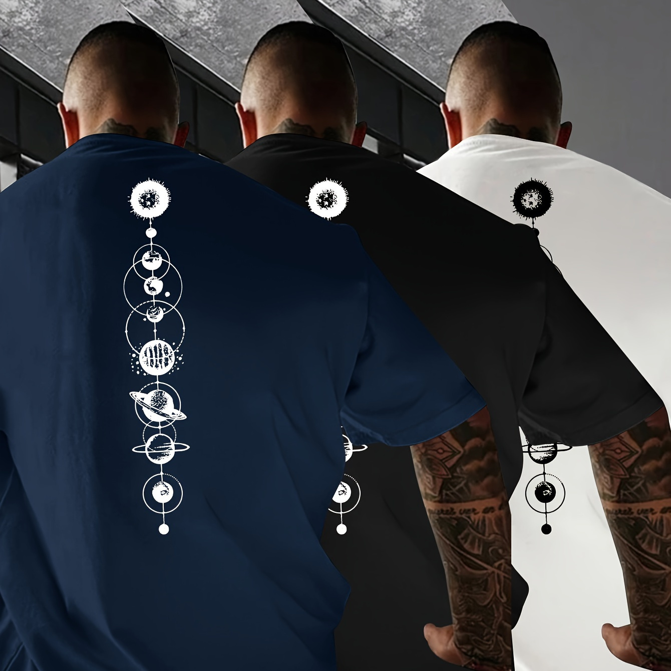 3pcs Set Of Men's For Print Sports Casual Multi-piece Set Short Sleeve T-shirts
3pcs Set Of Men's For Print Sports Casual Multi-piece Set Short Sleeve T-shirts