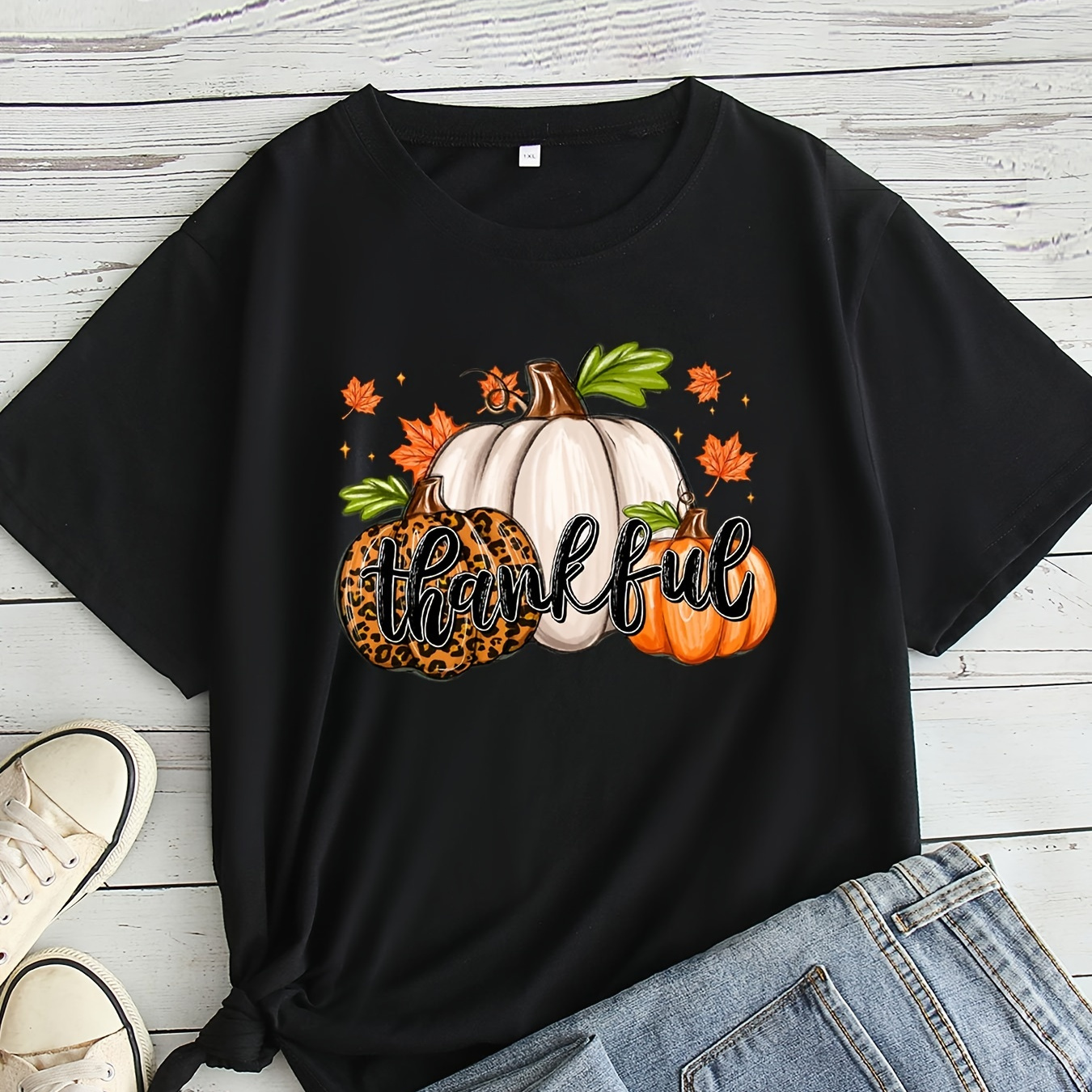Plus Size Print T-shirt, Casual Short Sleeve Crew Neck Top For Spring & Summer, Women's Plus Size Clothing
Plus Size Print T-shirt, Casual Short Sleeve Crew Neck Top For Spring & Summer, Women's Plus Size Clothing