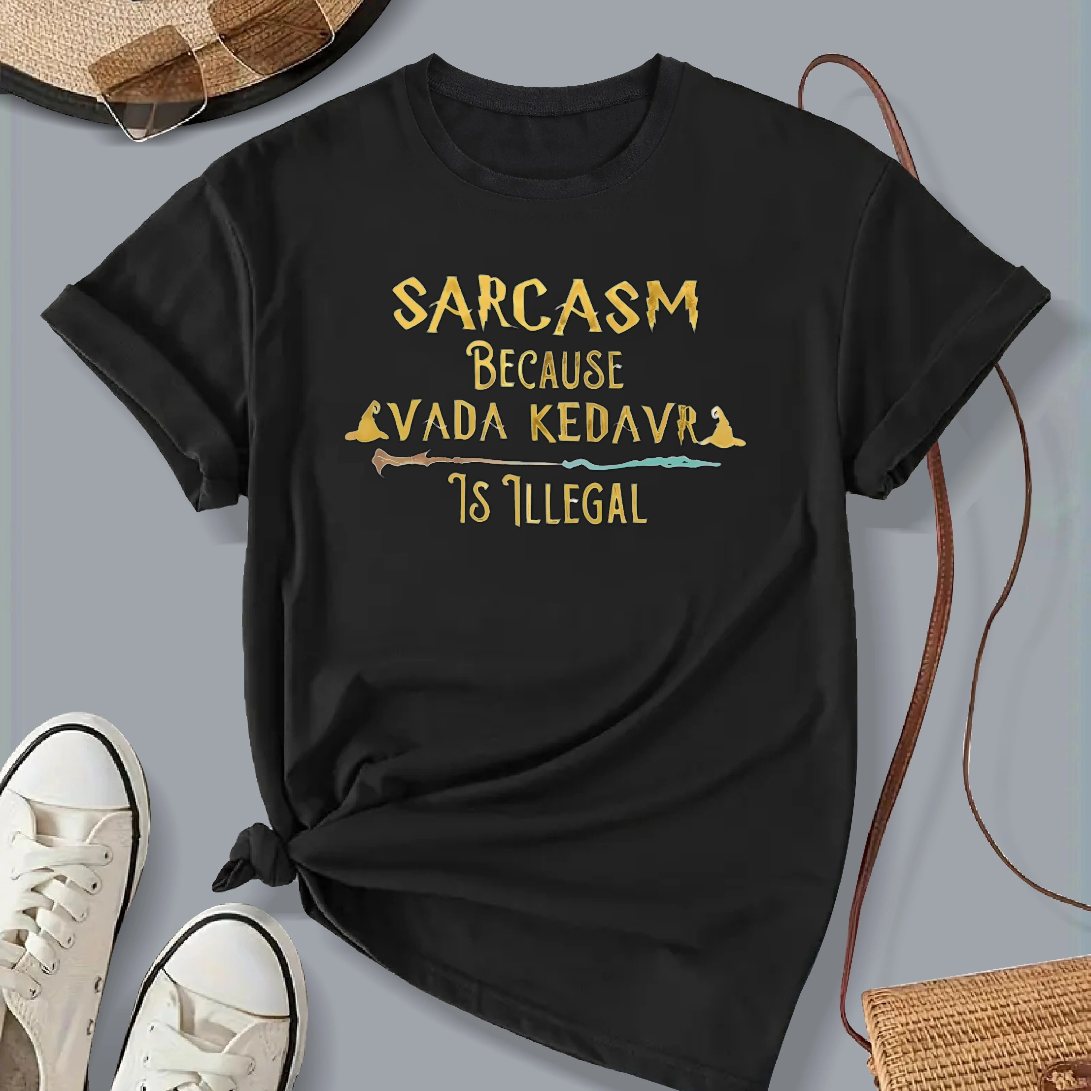 Women's Casual Crew Neck T-shirt With Letter Print - Soft Polyester & Spandex , Machine Washable
Women's Casual Crew Neck T-shirt With Letter Print - Soft Polyester & Spandex , Machine Washable