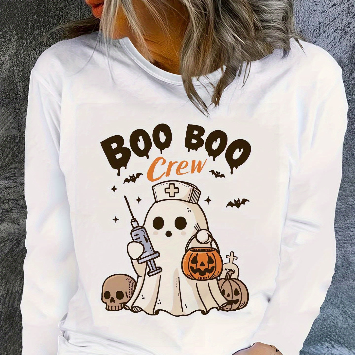 Funny , Long Sleeve T-shirts, Crew Neck Casual Top For Autumn & Winter, Women's Clothing
Funny , Long Sleeve T-shirts, Crew Neck Casual Top For Autumn & Winter, Women's Clothing