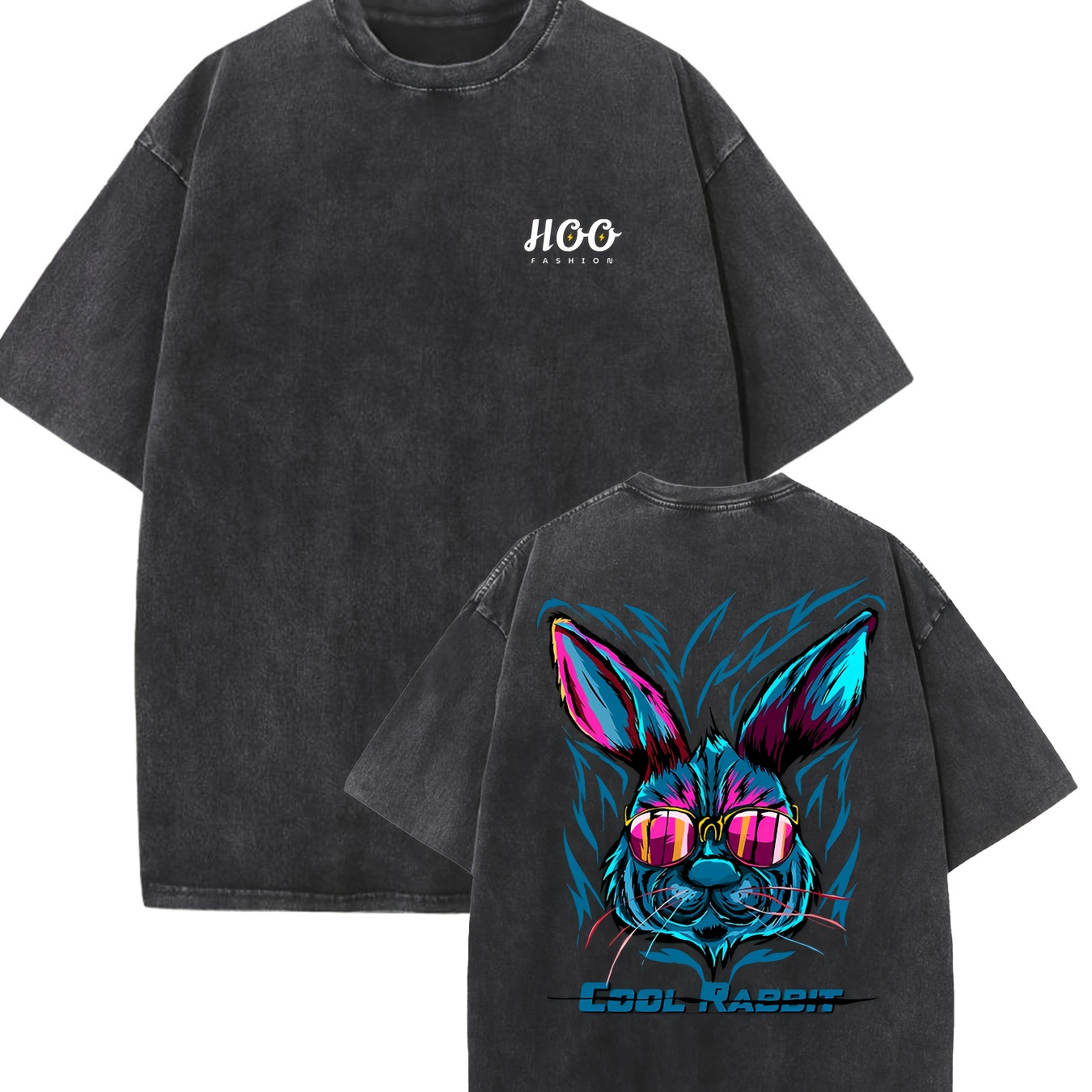 Cool Rabbit Print Oversized Cotton Solid Drop Shoulder T Shirts Formen Vintage Streetwear Basic Tees Baggy Hip Hop Unisex Tops Acid Wash Tshirt
Cool Rabbit Print Oversized Cotton Solid Drop Shoulder T Shirts Formen Vintage Streetwear Basic Tees Baggy Hip Hop Unisex Tops Acid Wash Tshirt
