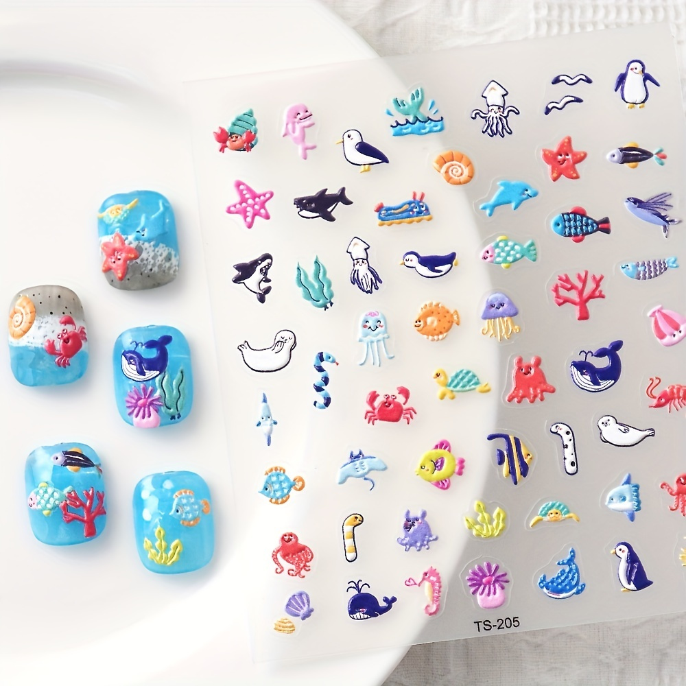 Summer Nail Art Stickers Decals 5d Embossed Starfish Shell Nail Decals Self-adhesive Nail Art Supplies For Women Nail Diy Design Decoration 3d Adhesive Nail Accessories
Summer Nail Art Stickers Decals 5d Embossed Starfish Shell Nail Decals Self-adhesive Nail Art Supplies For Women Nail Diy Design Decoration 3d Adhesive Nail Accessories