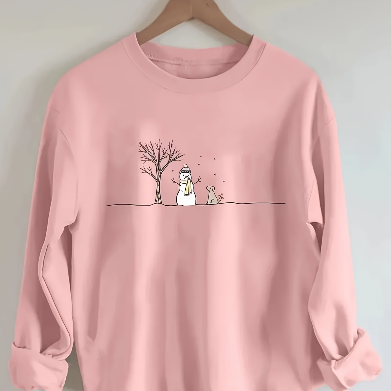 Christmas Orientation-snowman Pattern, Printed Long Sleeve Sweatshirt, Ladies Sweatshirt, Women's Clothing
Christmas Orientation-snowman Pattern, Printed Long Sleeve Sweatshirt, Ladies Sweatshirt, Women's Clothing