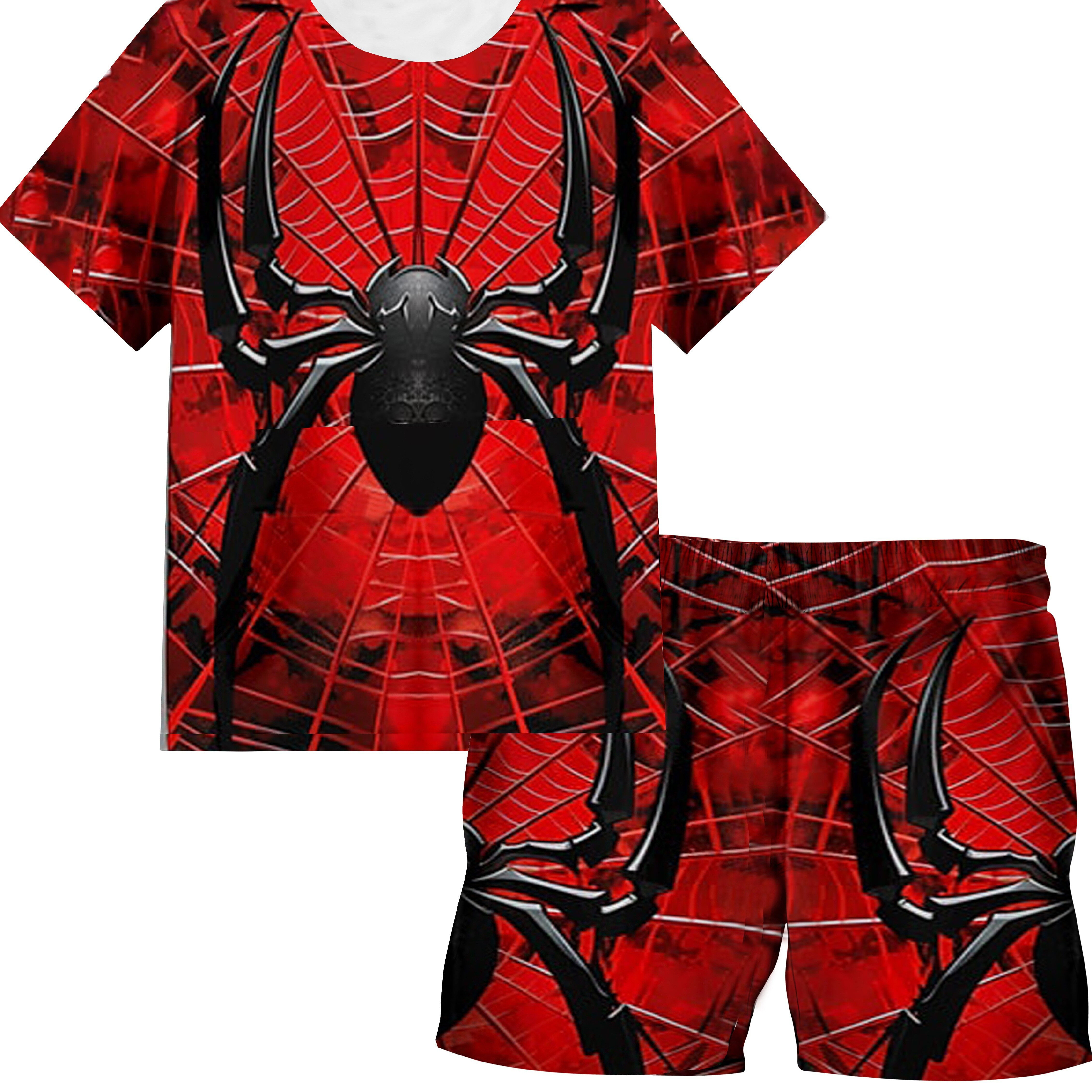 2pcs Boys Casual Digital Spider 3d Graphic Print Short Sleeve T-shirt & Shorts Set, Comfy Summer Boys Clothes
2pcs Boys Casual Digital Spider 3d Graphic Print Short Sleeve T-shirt & Shorts Set, Comfy Summer Boys Clothes