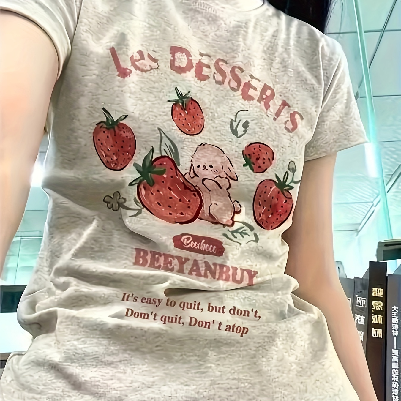 Y2k Summer New Cartoon Strawberry Print T-shirt Short Sleeve Top Casual Women's Clothing
Y2k Summer New Cartoon Strawberry Print T-shirt Short Sleeve Top Casual Women's Clothing