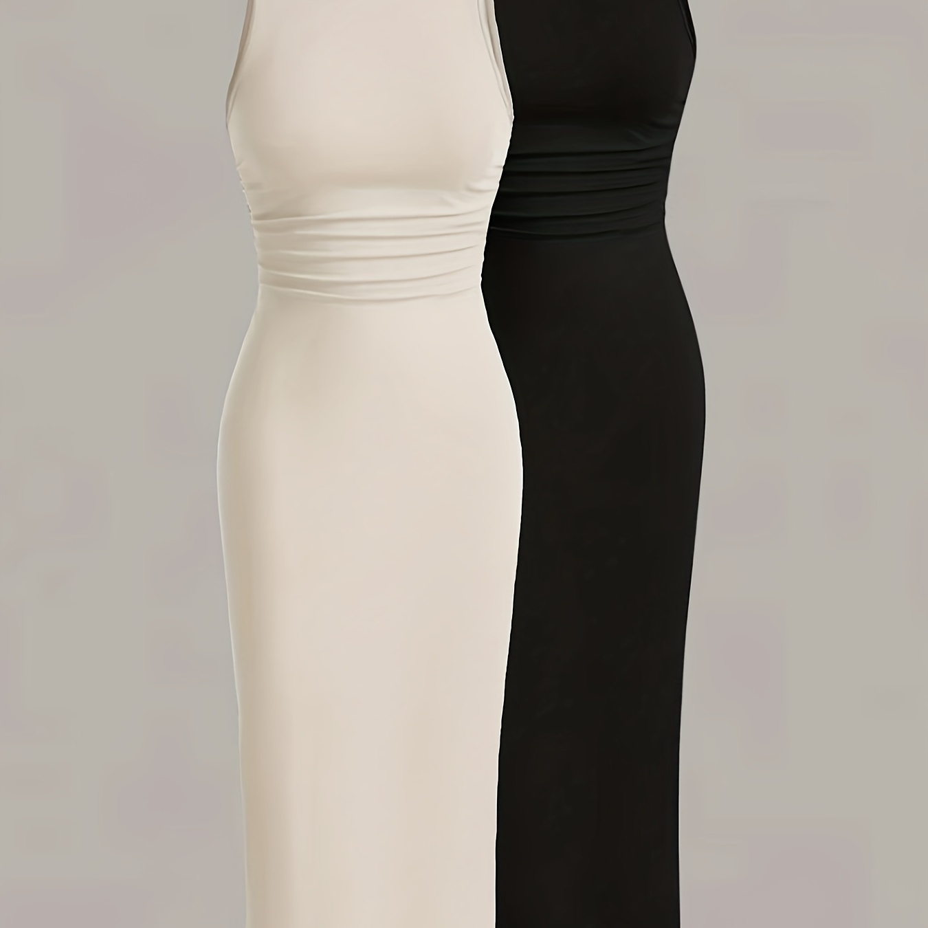 Solid Crew Neck Tank Dress 2 Pack, Versatile Sleeveless Slim Summer Dress, Women's Clothing
Solid Crew Neck Tank Dress 2 Pack, Versatile Sleeveless Slim Summer Dress, Women's Clothing
