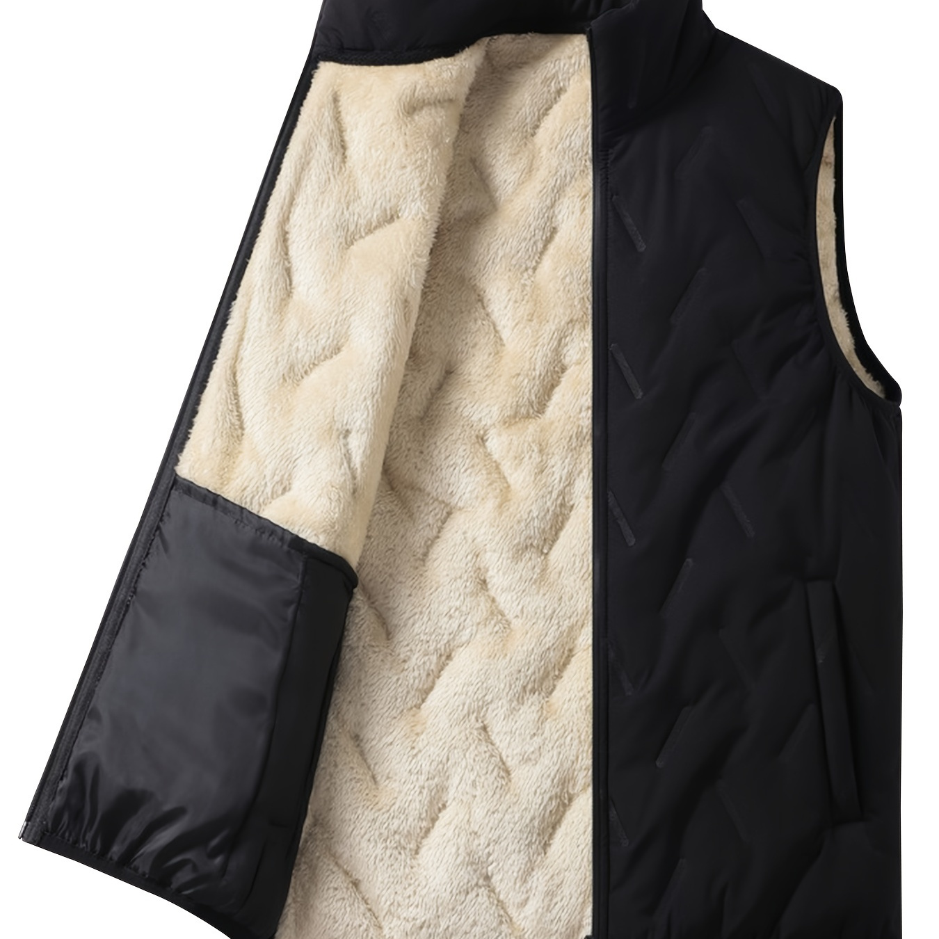 Warm Winter Vest, Men's Casual Stand Collar Zip Up Vest With Pockets For Fall Winter
Warm Winter Vest, Men's Casual Stand Collar Zip Up Vest With Pockets For Fall Winter