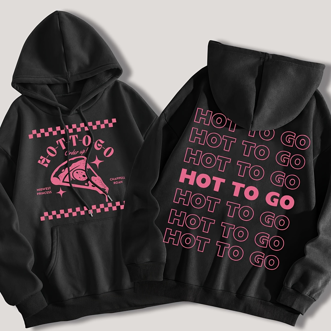 Printed Hoodie: Women's Casual Winter And Fall Sweatshirt With Drawstring, Polyester Material, And Letter Pattern
Printed Hoodie: Women's Casual Winter And Fall Sweatshirt With Drawstring, Polyester Material, And Letter Pattern