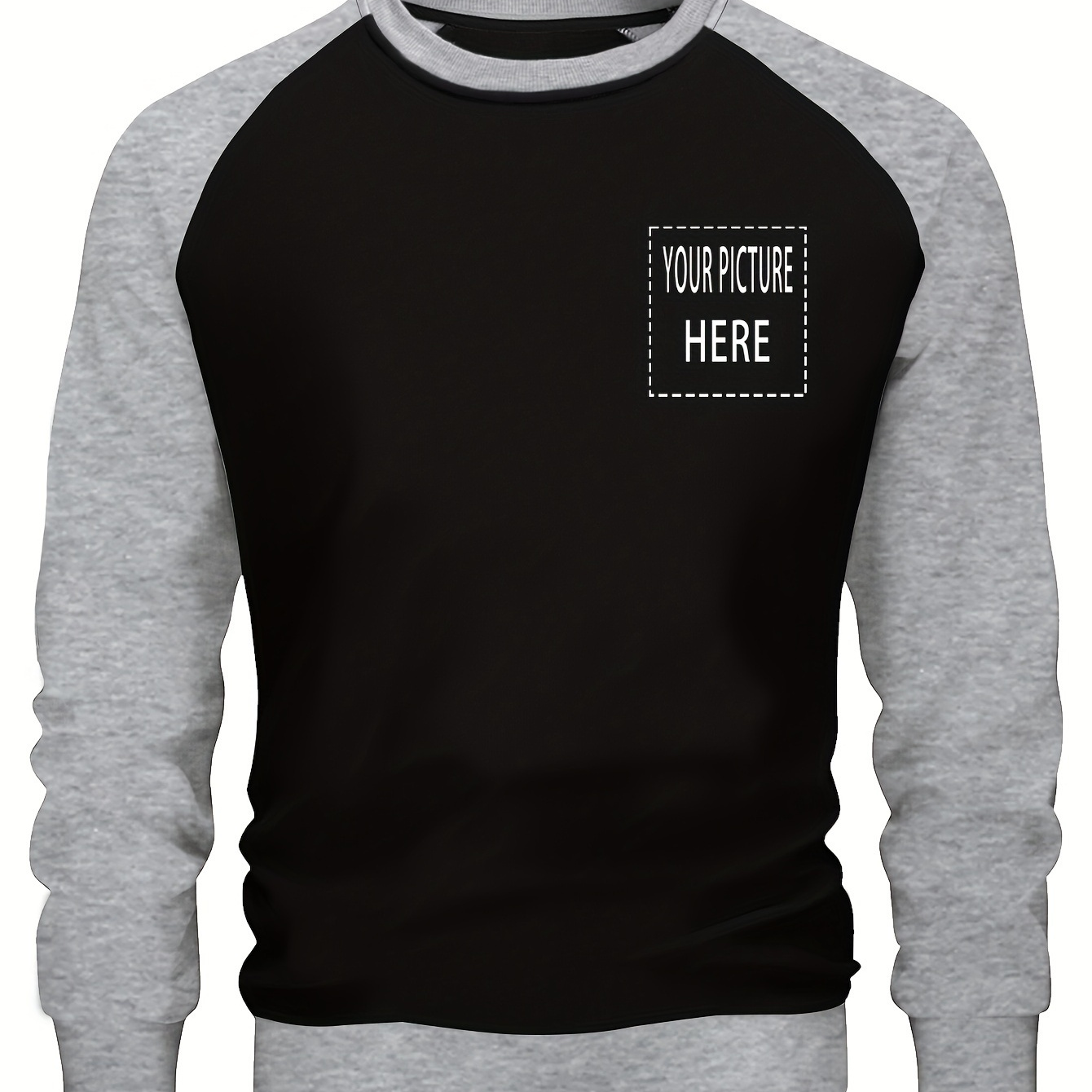 Plus Size Men's Creative Custom Sweatshirt, Picture Pattern Graphic Print Long Sleeve Pullover For Spring Fall
Plus Size Men's Creative Custom Sweatshirt, Picture Pattern Graphic Print Long Sleeve Pullover For Spring Fall