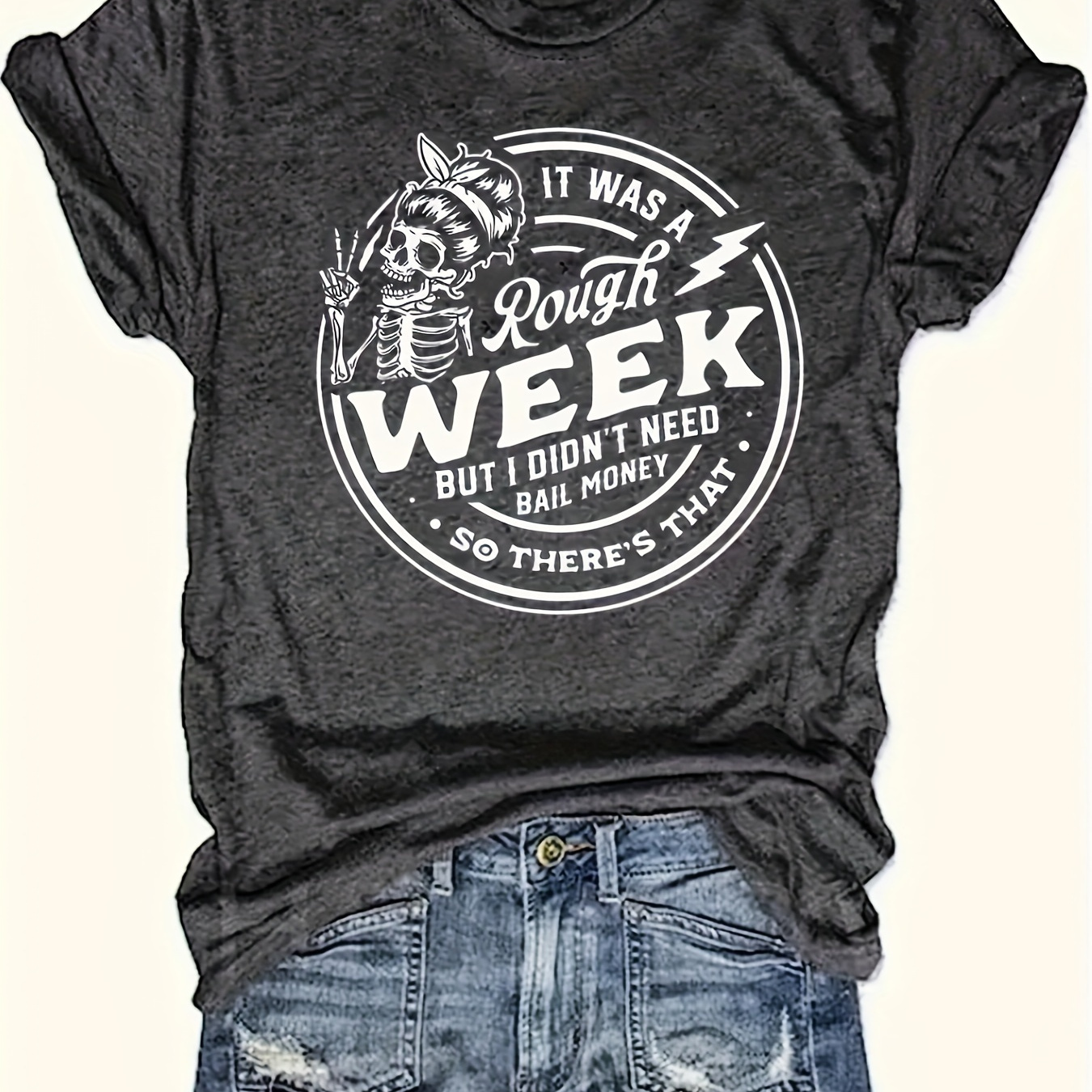Interesting Letter Pattern-printed T-shirt-casual - Wear-soft And Comfortable-women's Wear
Interesting Letter Pattern-printed T-shirt-casual - Wear-soft And Comfortable-women's Wear