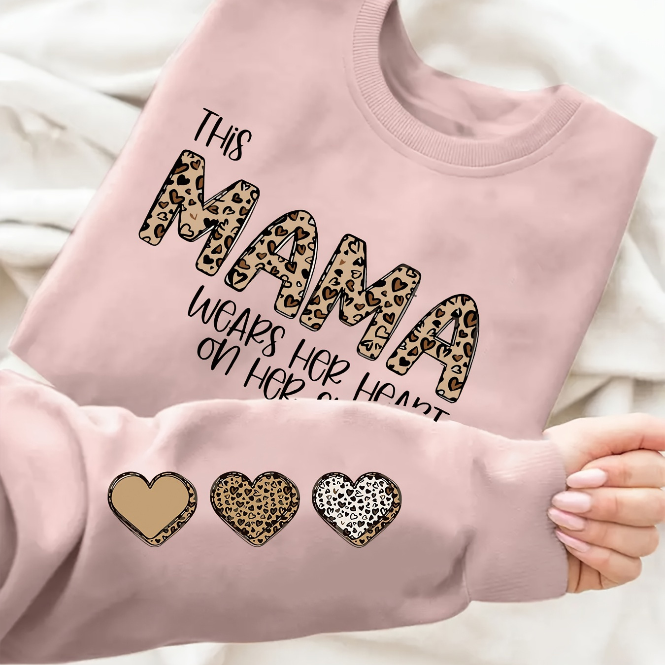 Plus Size Mama Letter Print Sweatshirt, Casual Long Sleeve Crew Neck Pullover Sweatshirt, Women's Plus Size clothing
Plus Size Mama Letter Print Sweatshirt, Casual Long Sleeve Crew Neck Pullover Sweatshirt, Women's Plus Size clothing