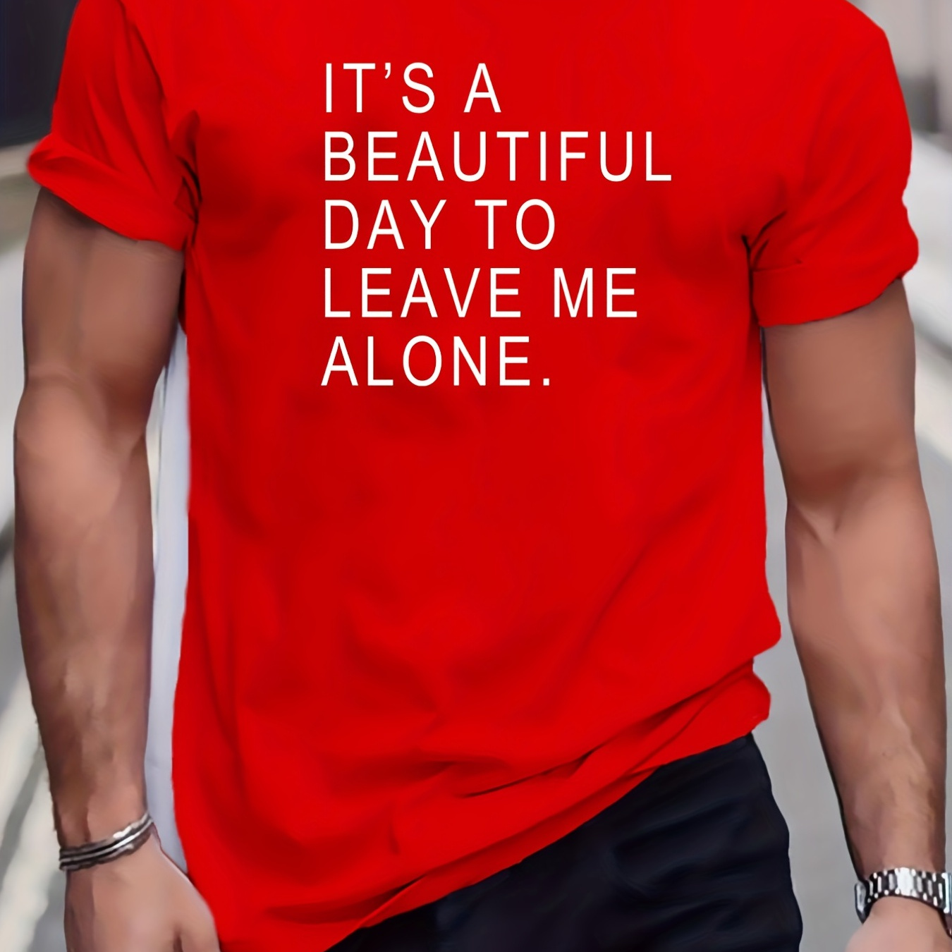 1pc Plus Size Men's Casual Round Neck T-shirt, Polyester Knit Fabric, Medium Stretch, Regular Fit, Printed Graphic Tee For Adults And Teens, Spring/summer/autumn
1pc Plus Size Men's Casual Round Neck T-shirt, Polyester Knit Fabric, Medium Stretch, Regular Fit, Printed Graphic Tee For Adults And Teens, Spring/summer/autumn