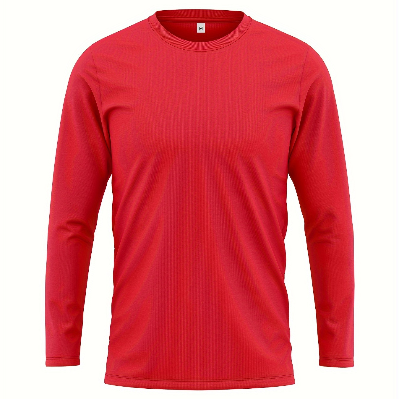 Men's Comfy Solid Color T-shirt, Breathable Long Sleeve Tee, Trendy Casual Top For Daily Life
Men's Comfy Solid Color T-shirt, Breathable Long Sleeve Tee, Trendy Casual Top For Daily Life
