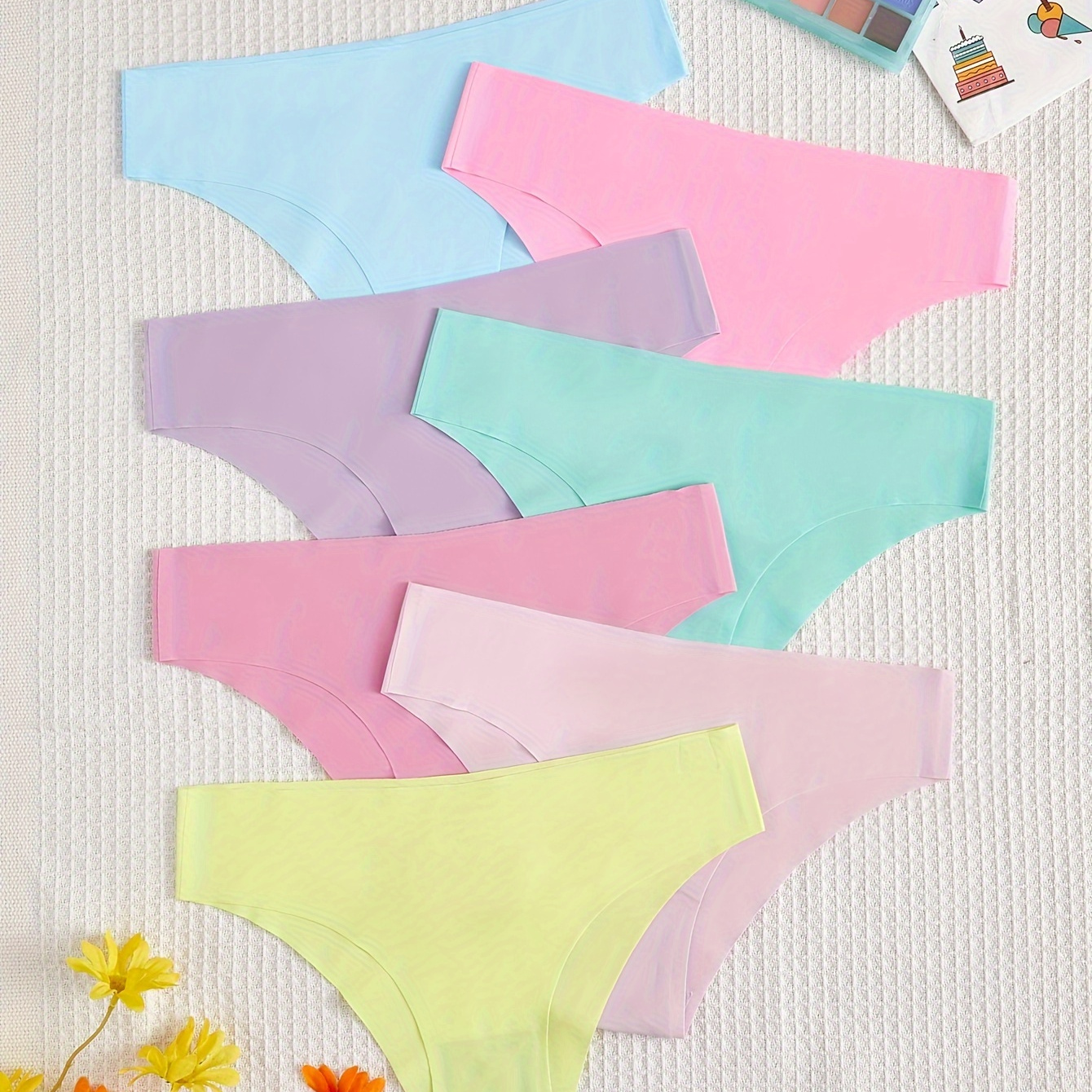 7pcs Solid Seamless Briefs, Sexy Comfy Breathable Stretchy Intimates Panties, Women's Lingerie & Underwear
7pcs Solid Seamless Briefs, Sexy Comfy Breathable Stretchy Intimates Panties, Women's Lingerie & Underwear