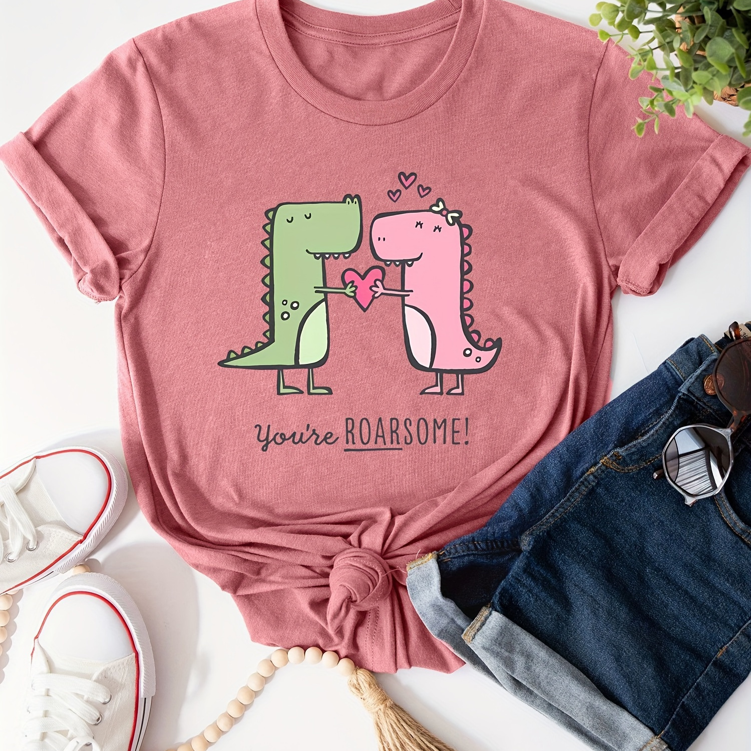 Plus Size Graphic Print T-shirt, Short Sleeve Crew Neck Casual Top For Summer & Spring, Women's Plus Size Clothing
Plus Size Graphic Print T-shirt, Short Sleeve Crew Neck Casual Top For Summer & Spring, Women's Plus Size Clothing