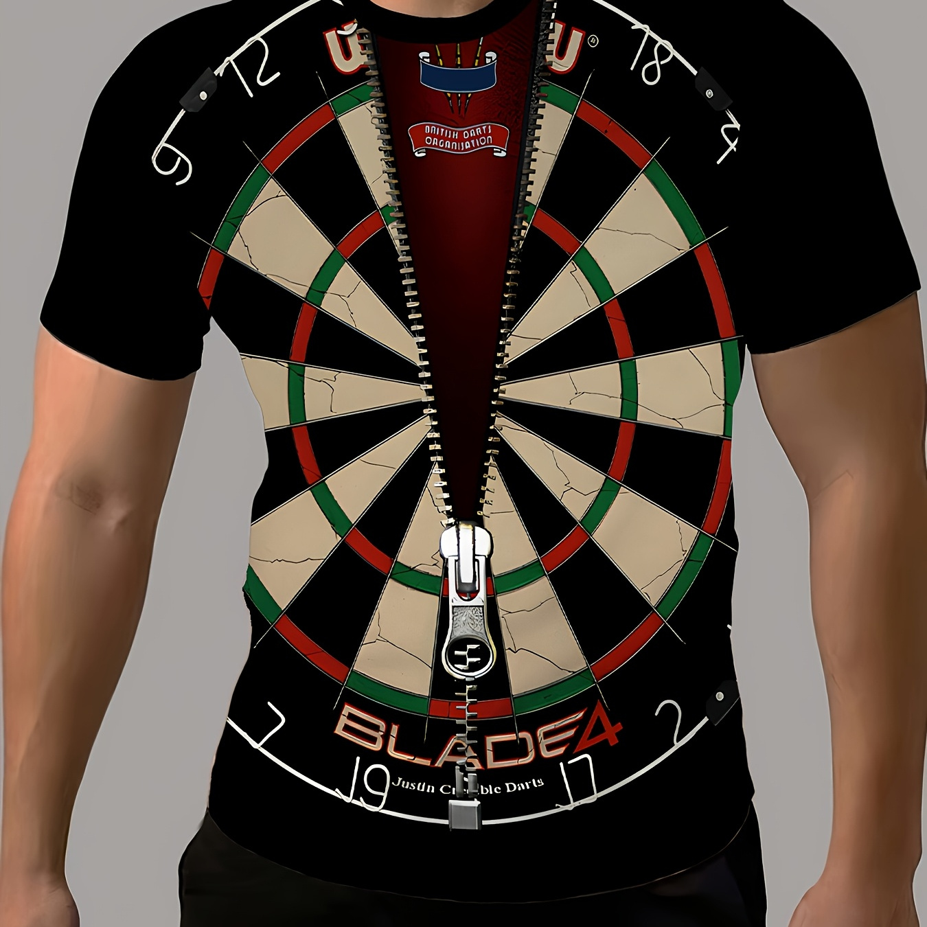 Men's Dart-inspired 3d Print T-shirt - Casual Streetwear, Crew Neck, Short Sleeve, Breathable Polyester , Summer Parties
Men's Dart-inspired 3d Print T-shirt - Casual Streetwear, Crew Neck, Short Sleeve, Breathable Polyester , Summer Parties