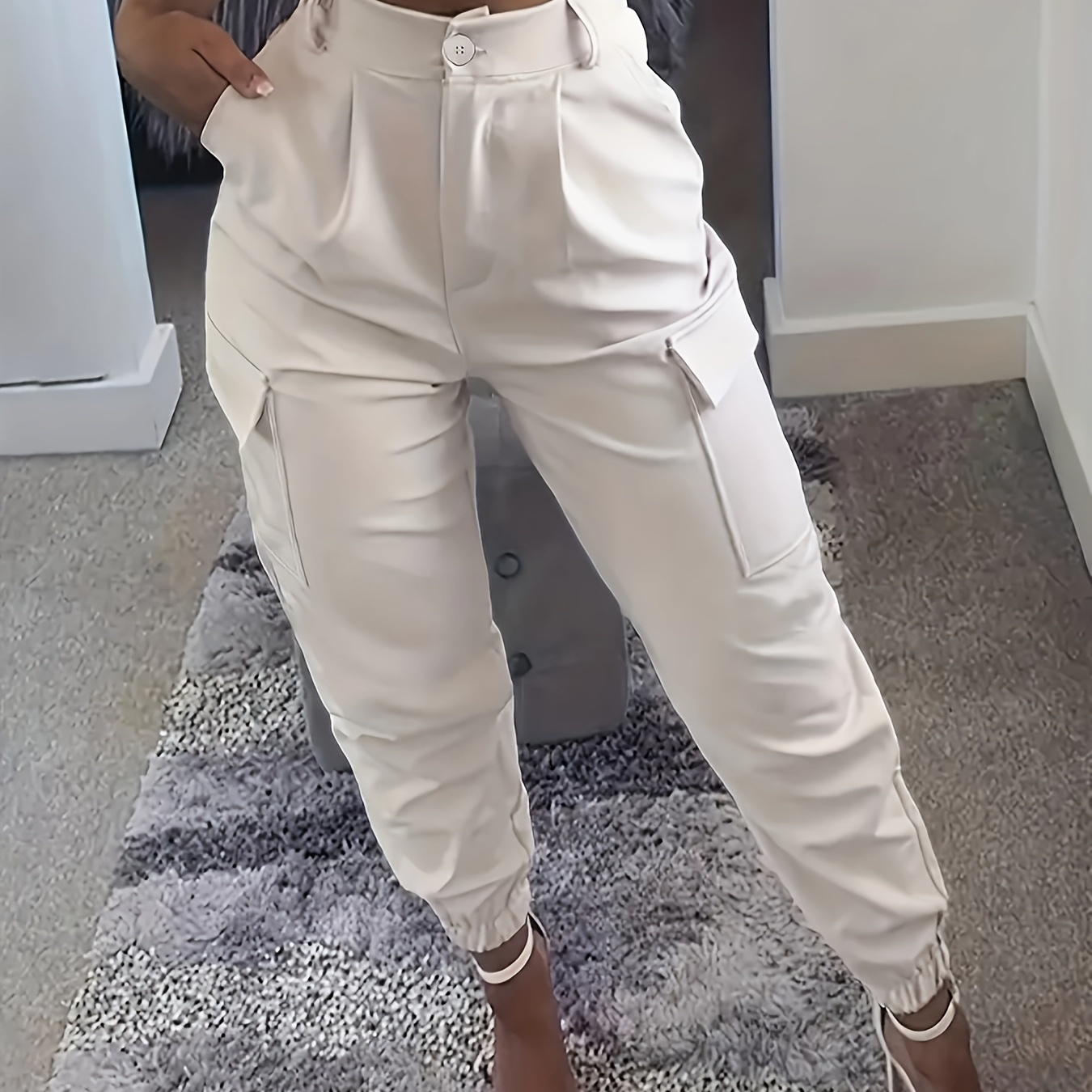 Women's Casual Solid Color Jogger Pants, 100% Polyester, , Woven Fabric, 130g/m², Adult Fashion Trousers
Women's Casual Solid Color Jogger Pants, 100% Polyester, , Woven Fabric, 130g/m², Adult Fashion Trousers