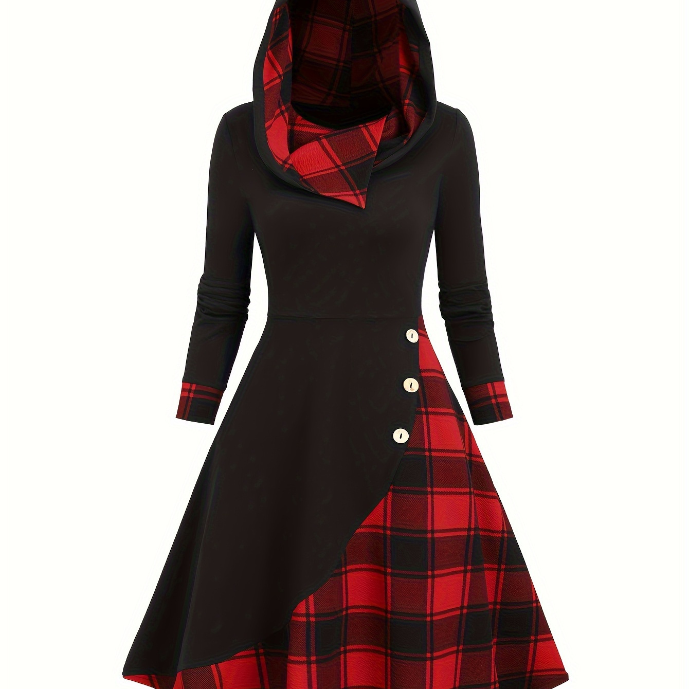 Women's Casual Hooded Dress, , Long Sleeve, Knit Polyester 95% Spandex 5%, A-line Fall/, 200g/m² Fabric Weight
Women's Casual Hooded Dress, , Long Sleeve, Knit Polyester 95% Spandex 5%, A-line Fall/, 200g/m² Fabric Weight