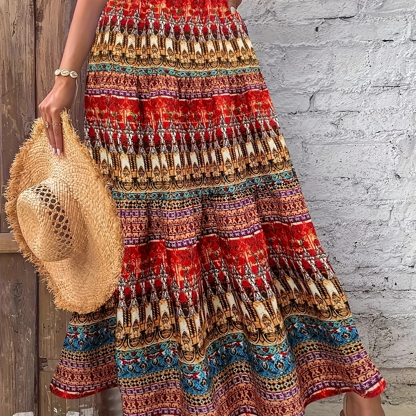 Plus Size Allover Print Elastic Waist Skirt, Casual Skirt For Spring & Summer, Women's Plus Size clothing
Plus Size Allover Print Elastic Waist Skirt, Casual Skirt For Spring & Summer, Women's Plus Size clothing