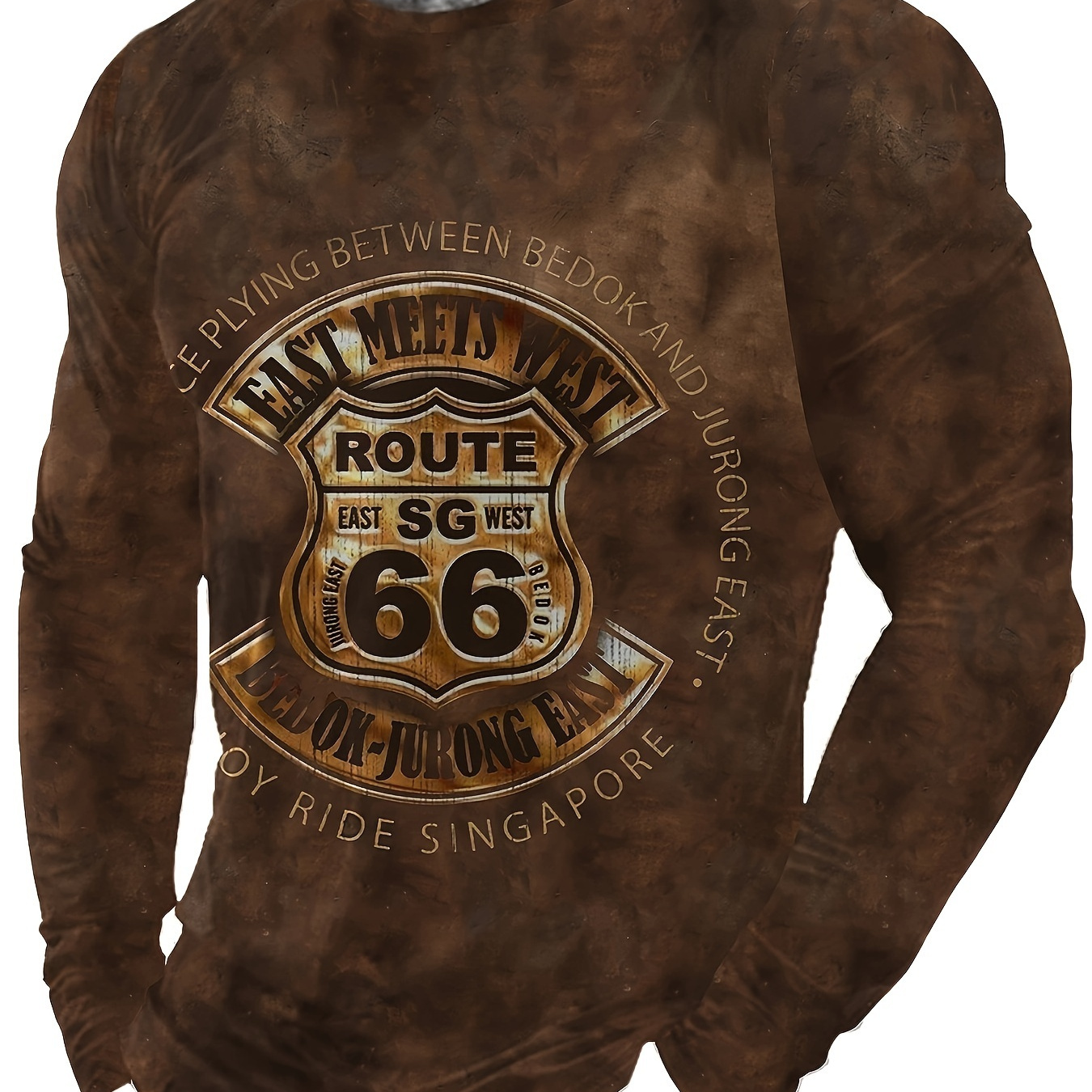 Men's Casual Long Sleeve T-shirt With 3d Geometric Print - Polyester, Machine Washable, Round Neck - Fall/winter
Men's Casual Long Sleeve T-shirt With 3d Geometric Print - Polyester, Machine Washable, Round Neck - Fall/winter