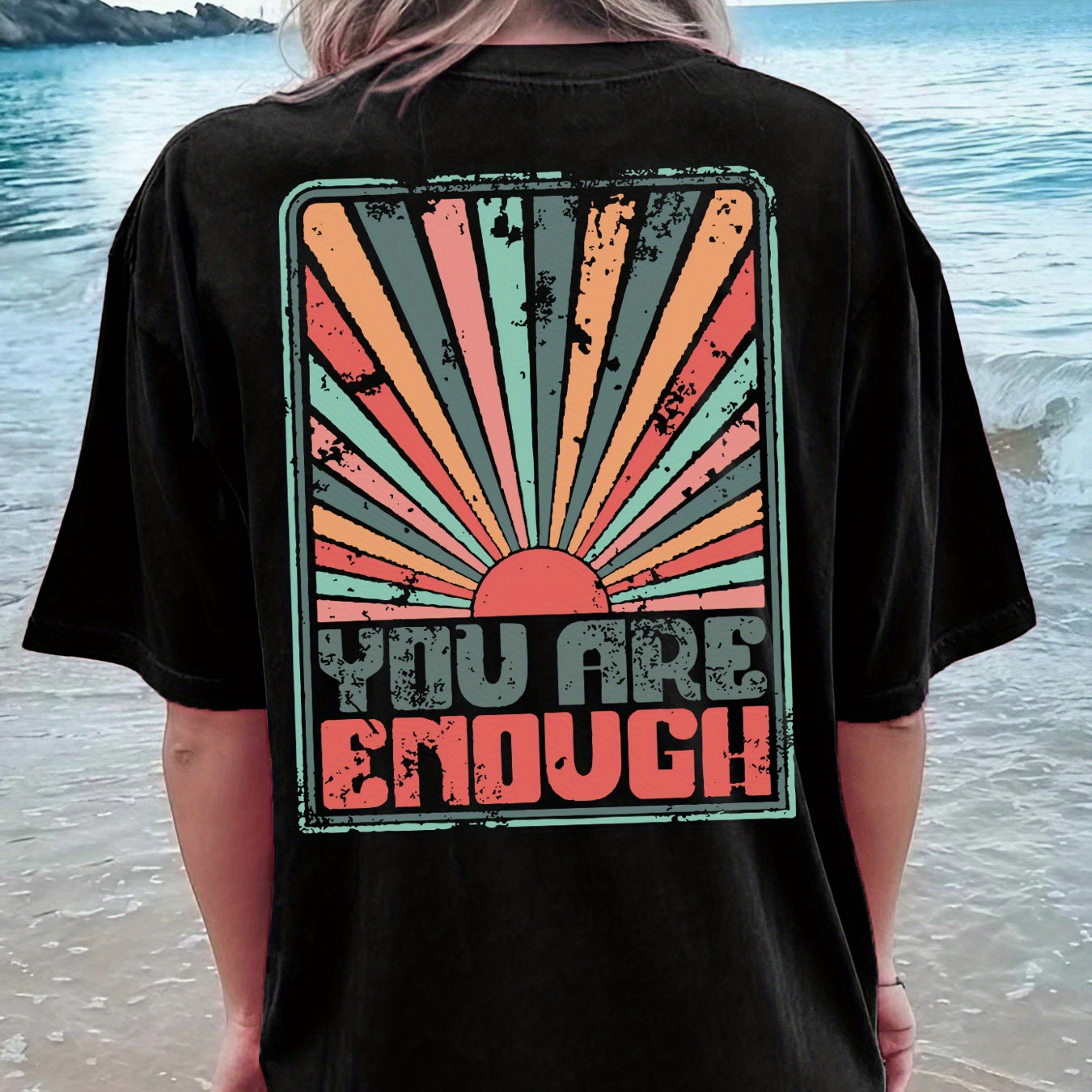 Sun Print T-shirt, Short Sleeve Crew Neck Casual Top For Summer & Spring, Women's Clothing
Sun Print T-shirt, Short Sleeve Crew Neck Casual Top For Summer & Spring, Women's Clothing