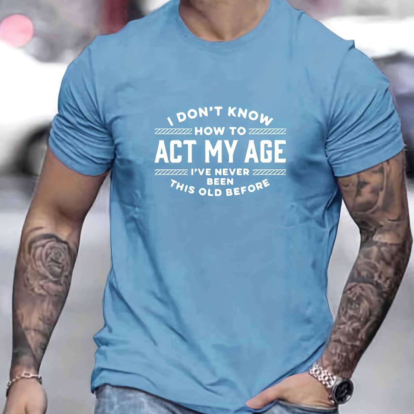 Men's Short-sleeve Alphabets Print T-shirt, Trendy Casual Loose Clothing, Crew Neck Tee Tops
Men's Short-sleeve Alphabets Print T-shirt, Trendy Casual Loose Clothing, Crew Neck Tee Tops