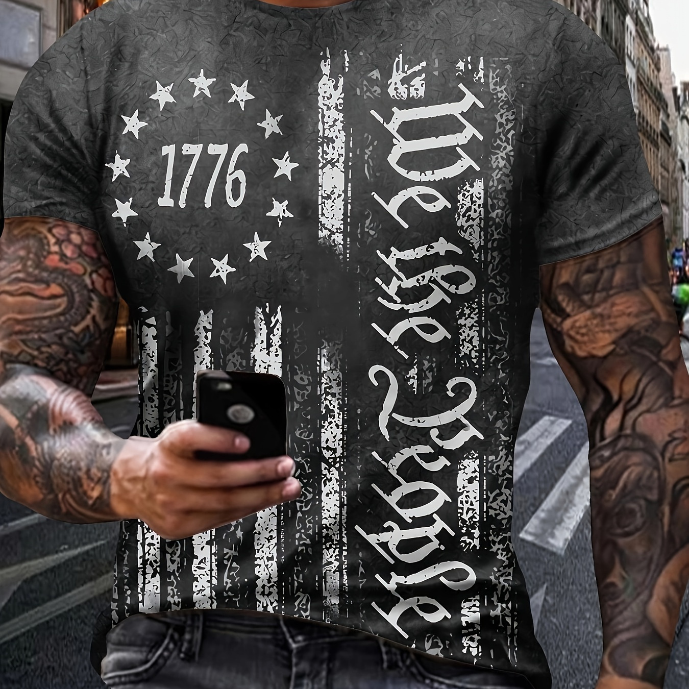 1pc Men's Casual 3d Print T-shirt - Polyester Knit Fabric, Short Sleeve, Crew Neck, Regular Fit, Spring/summer Sports Top With Random
1pc Men's Casual 3d Print T-shirt - Polyester Knit Fabric, Short Sleeve, Crew Neck, Regular Fit, Spring/summer Sports Top With Random