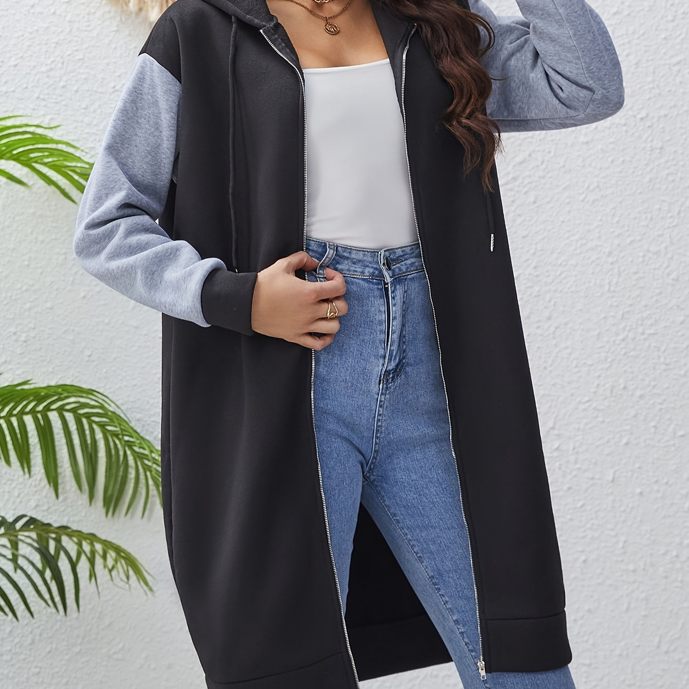 Blazer décontracté en polyester pour femme avec fermeture éclair, manches longues, longueur genou, à capuche, élasthanne pour et l'hiver.
Blazer décontracté en polyester pour femme avec fermeture éclair, manches longues, longueur genou, à capuche, élasthanne pour et l'hiver.