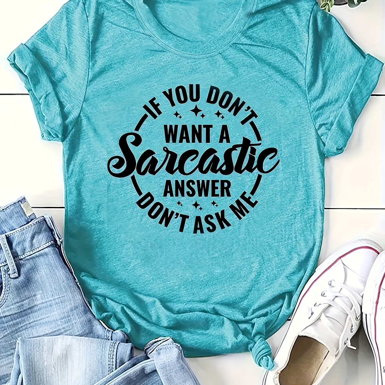 Plus Size Letter Print T-shirt, Casual Short Sleeve Top For Spring & Summer, Women's Plus Size Clothing
Plus Size Letter Print T-shirt, Casual Short Sleeve Top For Spring & Summer, Women's Plus Size Clothing