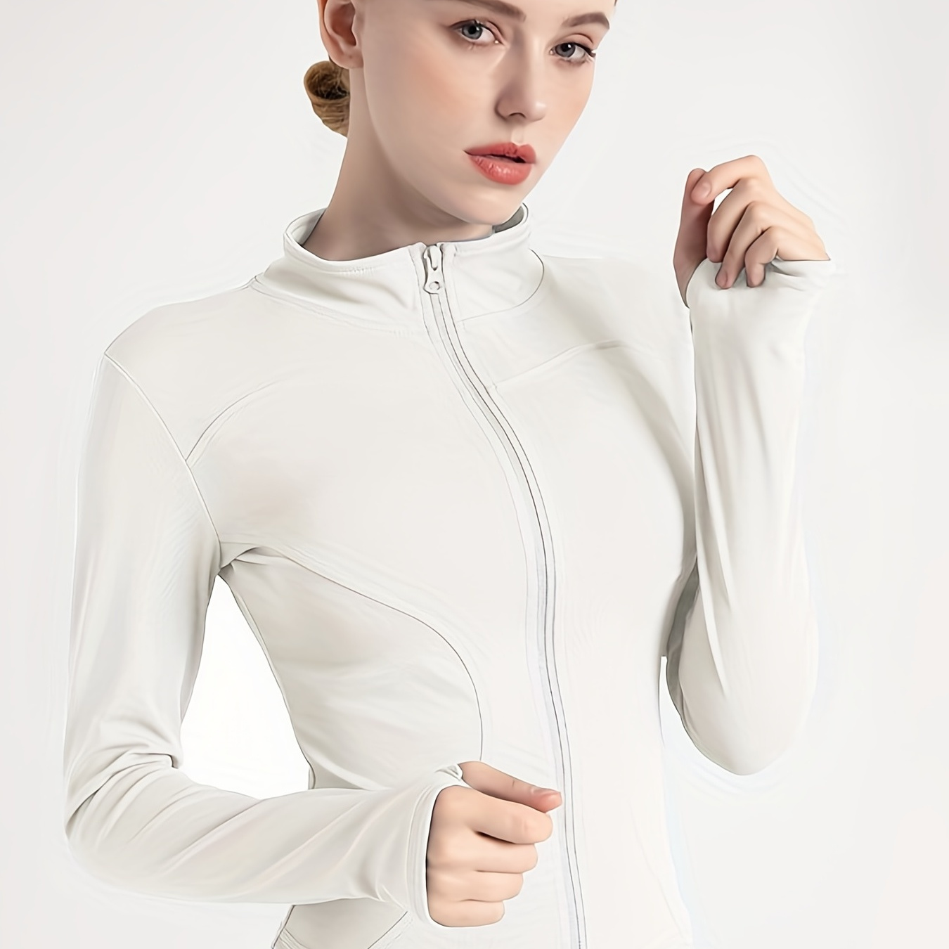 Trendy Women's Long-sleeved Tight Sunscreen Yoga Suit, Stylish Fitness Running Yoga Sports Jacket
Trendy Women's Long-sleeved Tight Sunscreen Yoga Suit, Stylish Fitness Running Yoga Sports Jacket