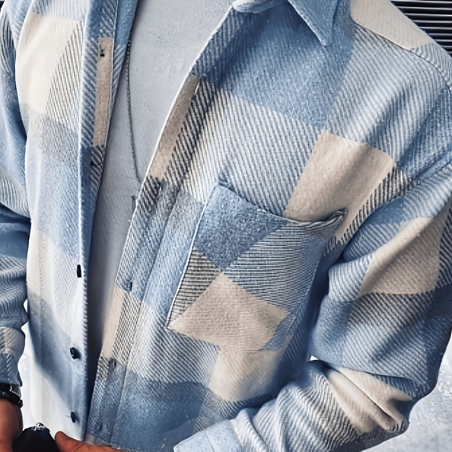 Men's Long Sleeve Shirt - Casual Fall/winter Style, Button-up Collar, Polyester Fabric, No Stretch, Machine Washable, Plus Size
Men's Long Sleeve Shirt - Casual Fall/winter Style, Button-up Collar, Polyester Fabric, No Stretch, Machine Washable, Plus Size