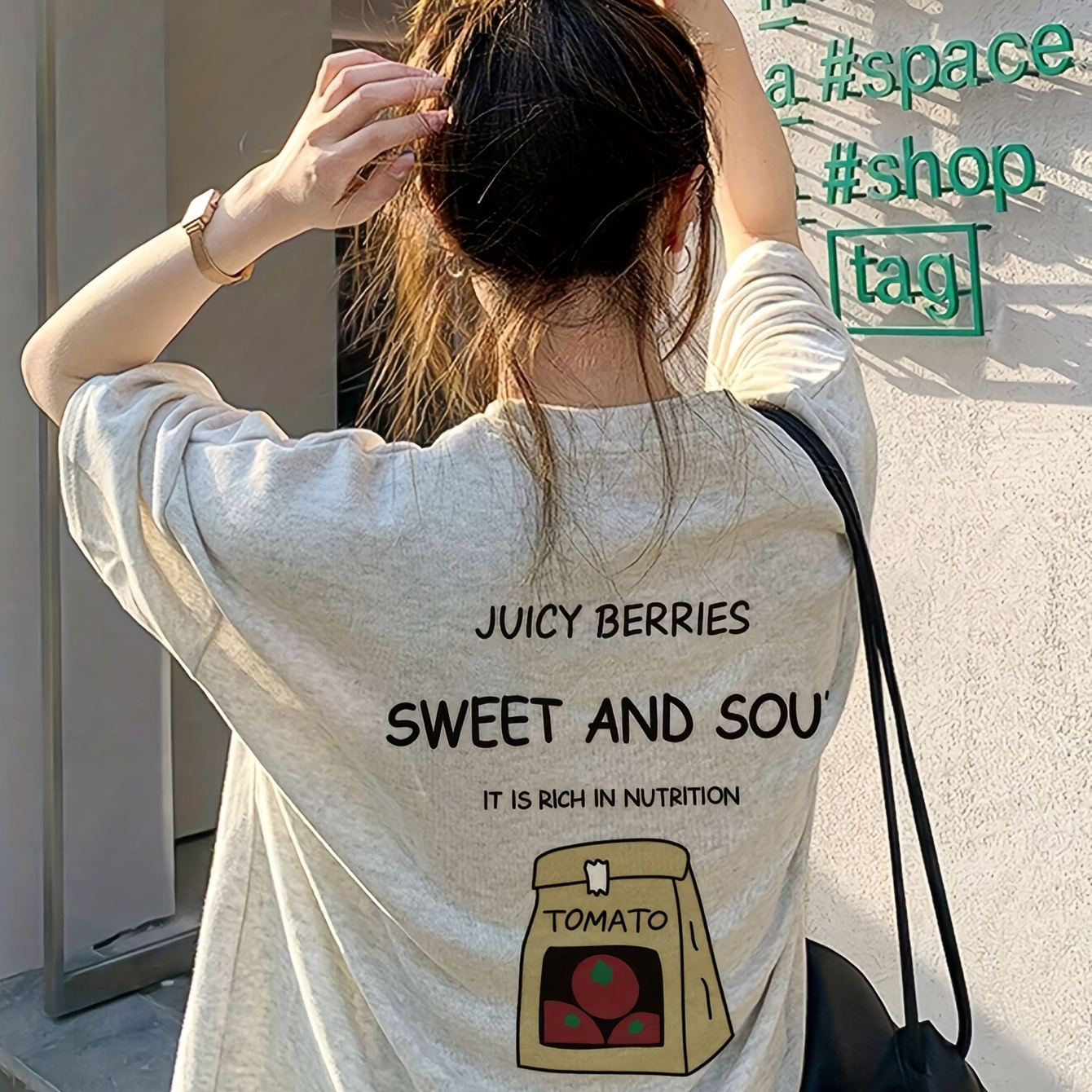 Letter Print Short Sleeve T-shirt, Casual Crew Neck Top For Spring & Summer, Women's Clothing
Letter Print Short Sleeve T-shirt, Casual Crew Neck Top For Spring & Summer, Women's Clothing