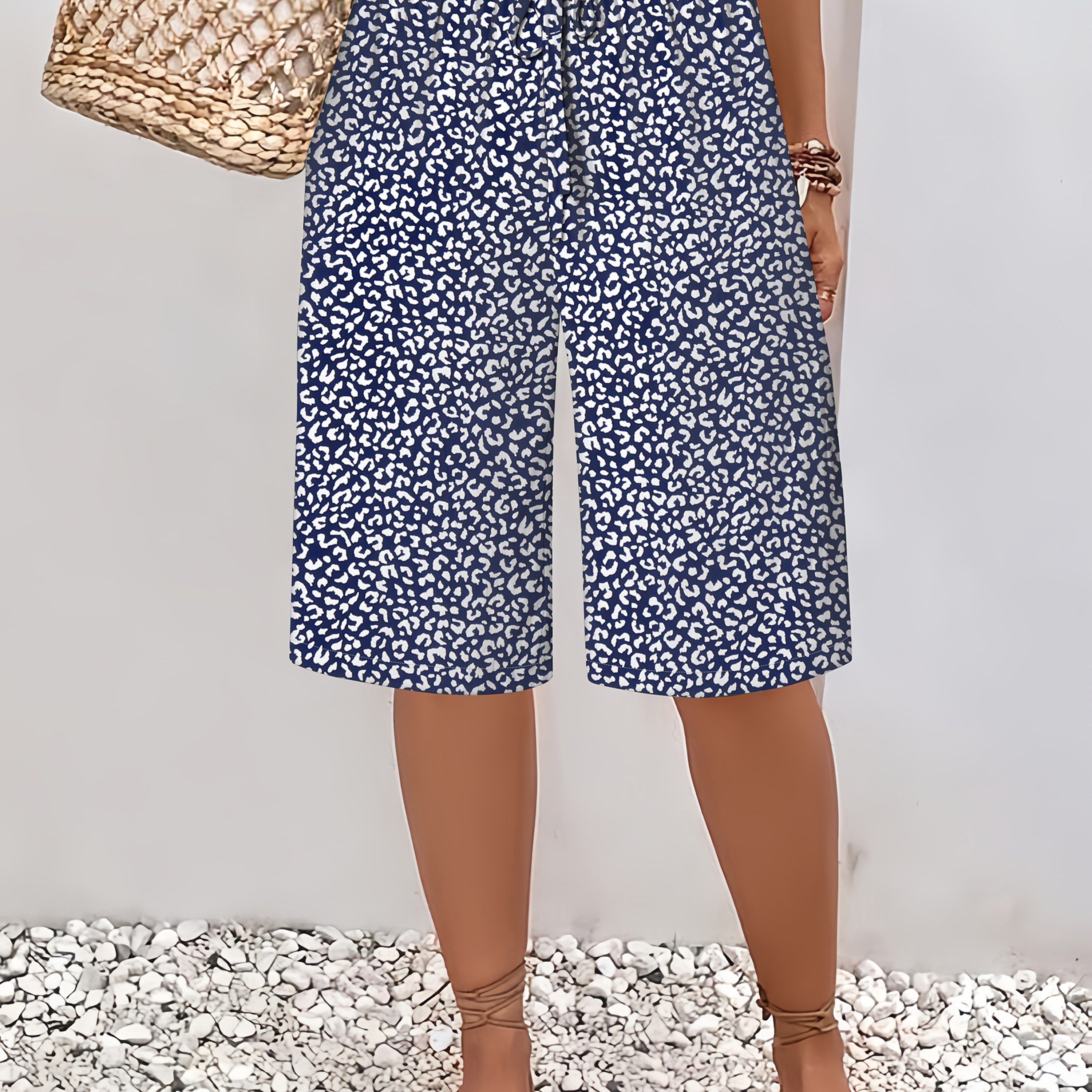 Women's Casual Floral Print Shorts, 100% Polyester Woven Fabric, Beachwear With Fake Drawstring, 105g/m² Weight - Summer Fashion
Women's Casual Floral Print Shorts, 100% Polyester Woven Fabric, Beachwear With Fake Drawstring, 105g/m² Weight - Summer Fashion