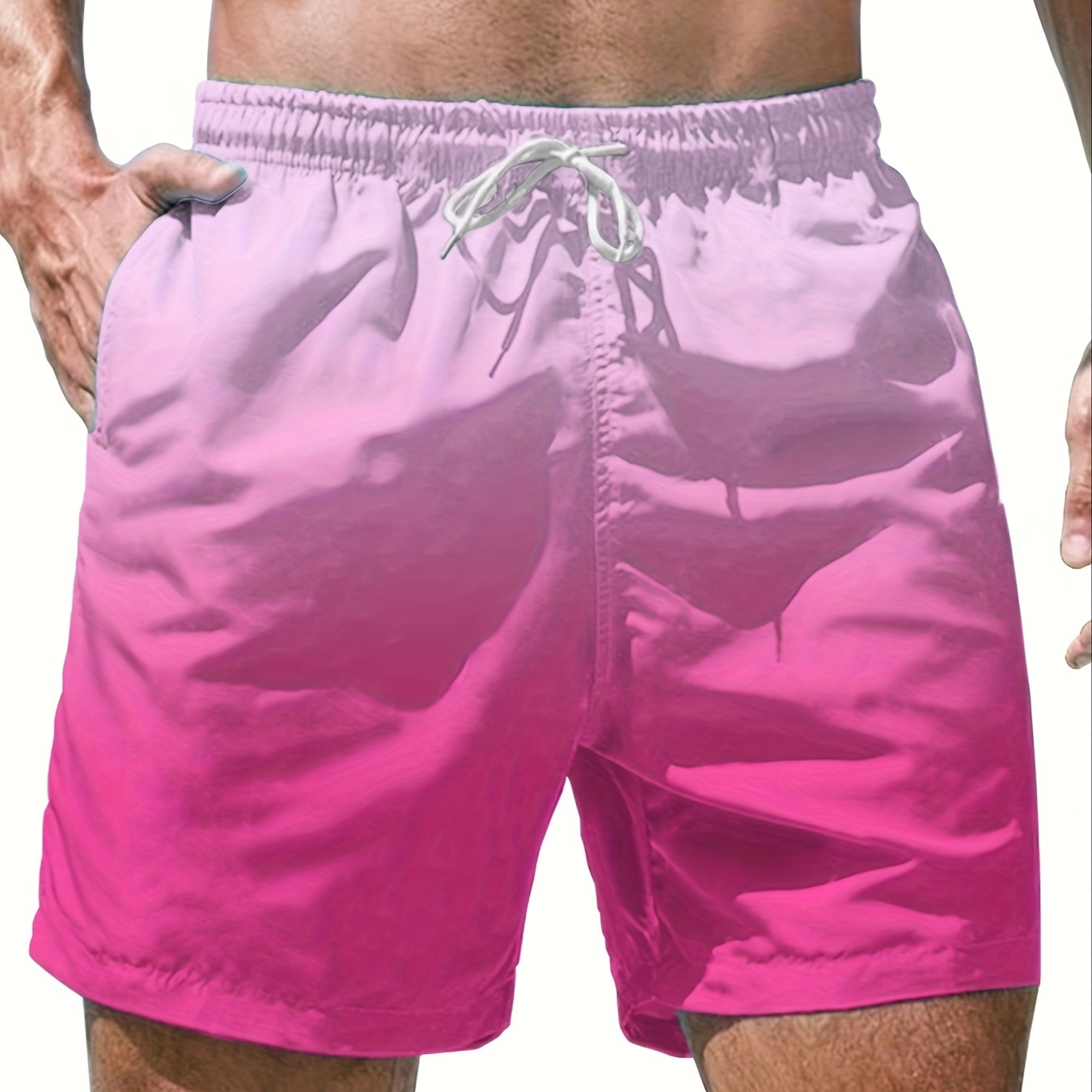 Men's Gradient Color Casual Shorts With Drawstring And Pockets, Chic And Trendy Shorts For Summer Daily And Sports Wear
Men's Gradient Color Casual Shorts With Drawstring And Pockets, Chic And Trendy Shorts For Summer Daily And Sports Wear