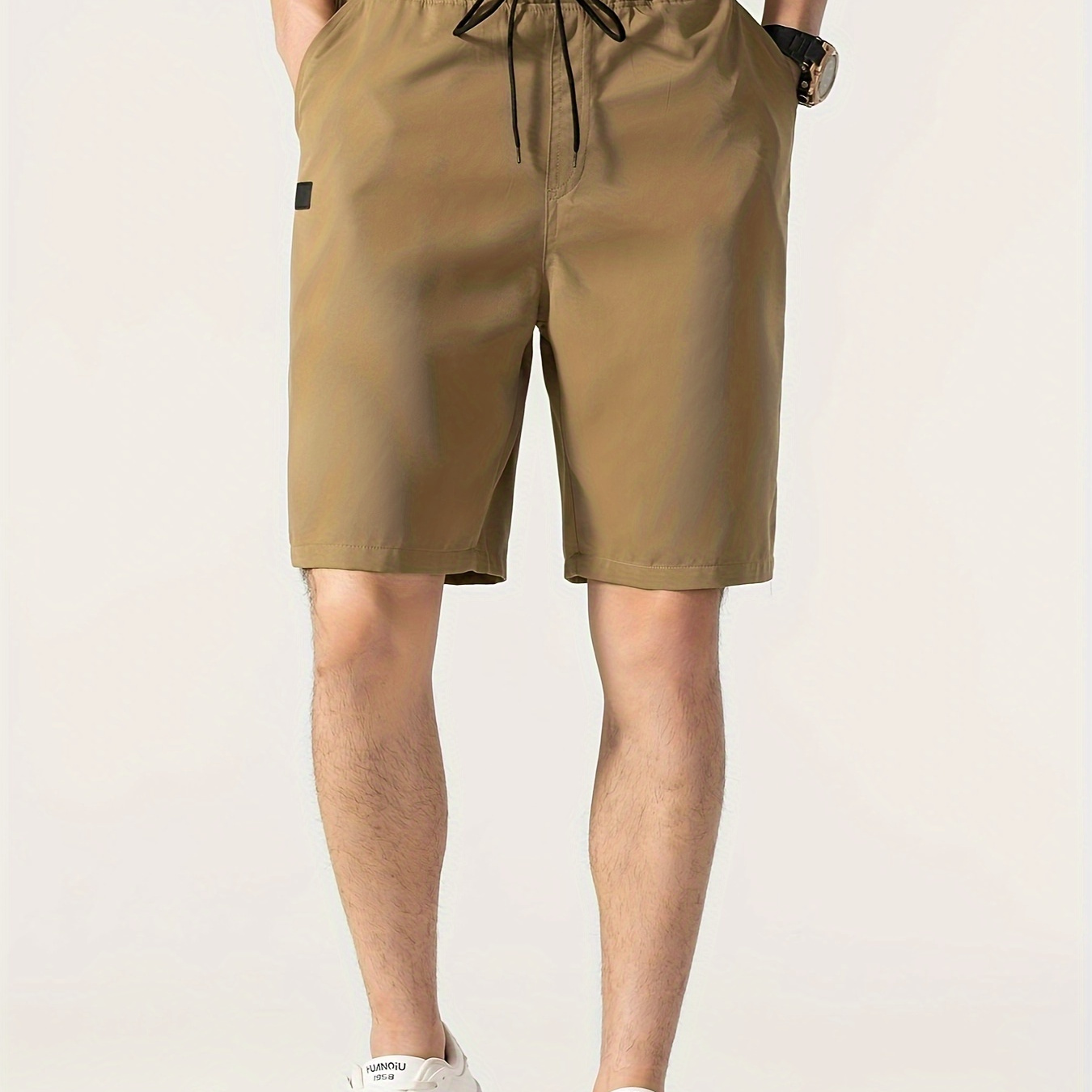 Men's Drawstring Solid Color Cargo Short Pants, Pocket Loose Trendy Shorts, Men’s Work Pants
Men's Drawstring Solid Color Cargo Short Pants, Pocket Loose Trendy Shorts, Men’s Work Pants
