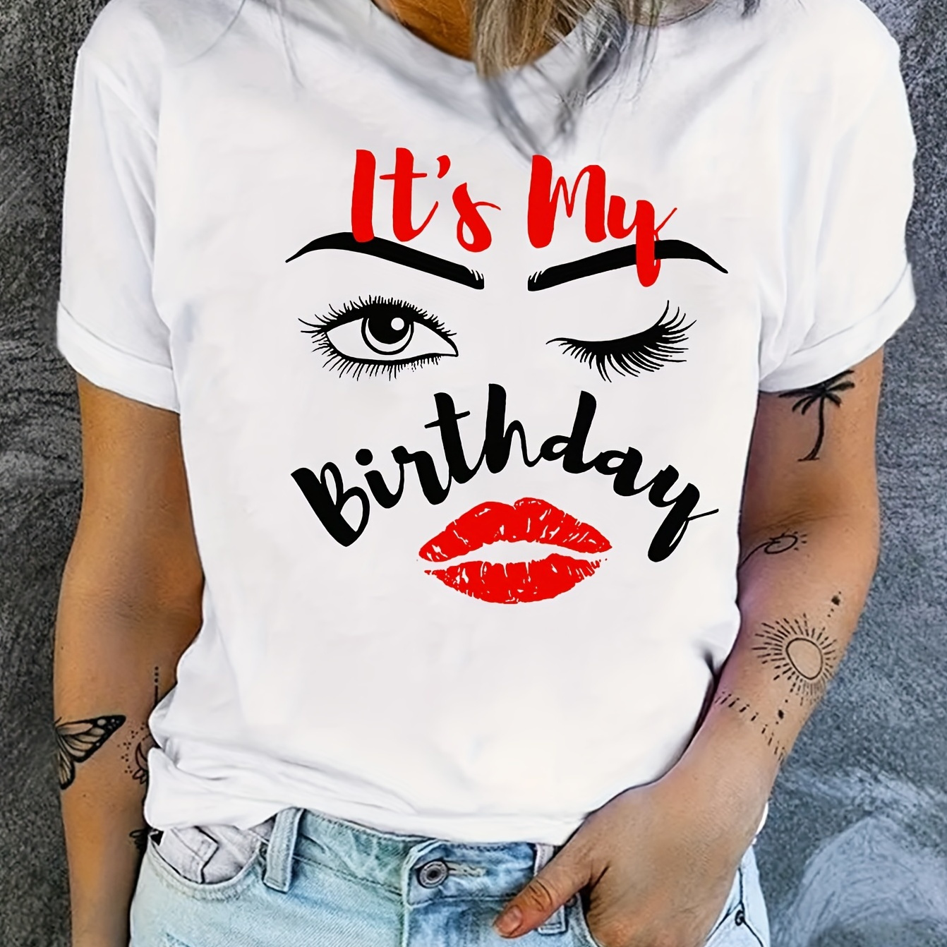 Figure & Letter Print Loose T-shirt, Casual Short Sleeve Crew Neck T-shirt For Spring & Summer, Women's Clothing
Figure & Letter Print Loose T-shirt, Casual Short Sleeve Crew Neck T-shirt For Spring & Summer, Women's Clothing