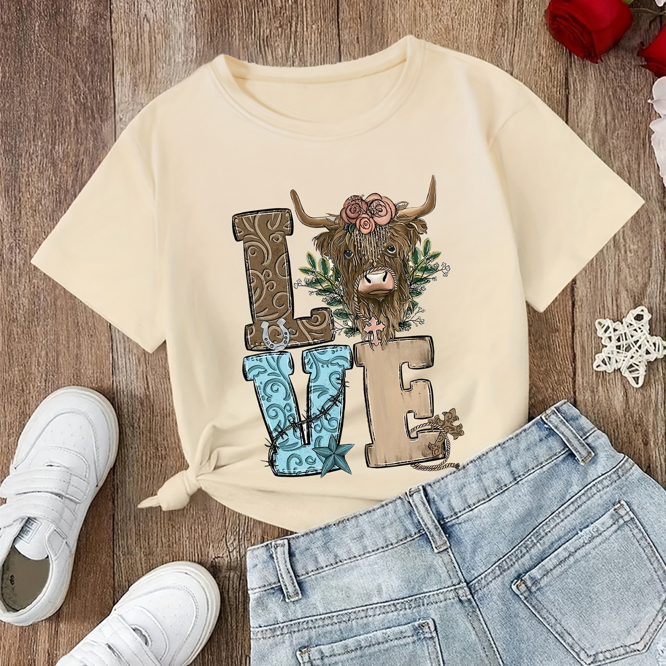 Girls' Summer Fashion Printed Casual Tops Girls' Multi-color Breathable Girls' Knitted Round Neck Short-sleeved T-shirts
Girls' Summer Fashion Printed Casual Tops Girls' Multi-color Breathable Girls' Knitted Round Neck Short-sleeved T-shirts