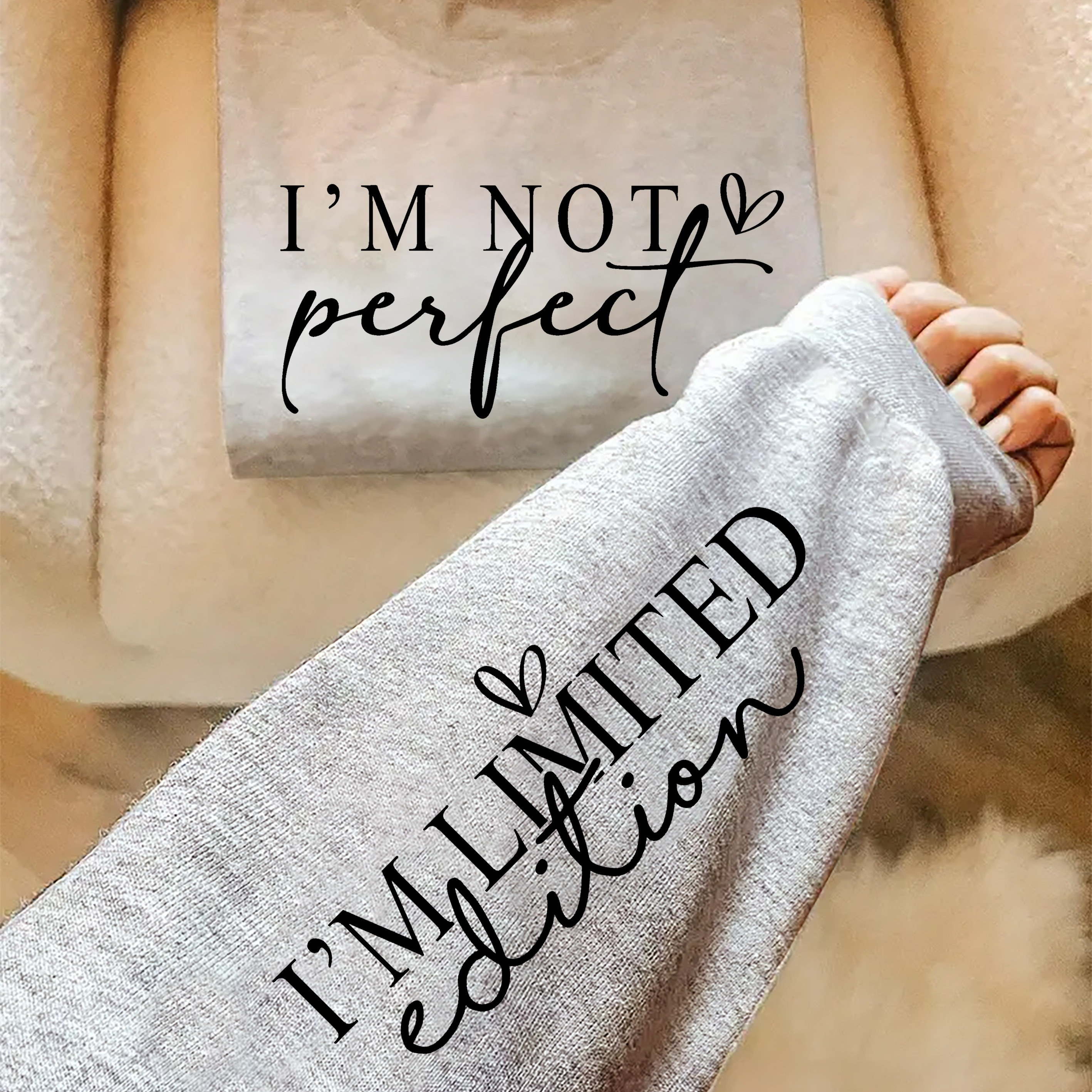 Cozy ' Perfect, ' Graphic Sweatshirt For Women - Casual Loose Fit, Round Neck, Long Sleeve, Polyester - Fall & Winter
Cozy ' Perfect, ' Graphic Sweatshirt For Women - Casual Loose Fit, Round Neck, Long Sleeve, Polyester - Fall & Winter