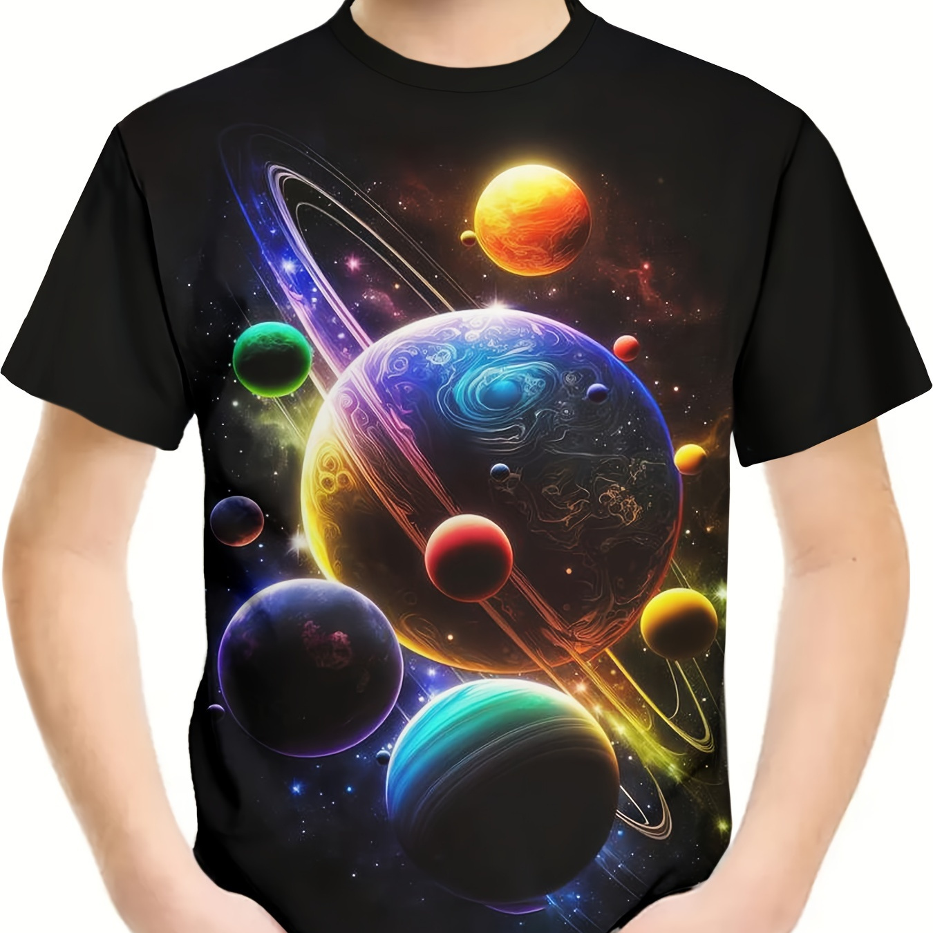 Galaxy 3d Print Casual Tee Tops, Boy's Short Sleeve Comfy Versatile T-shirt For Summer Outdoor
Galaxy 3d Print Casual Tee Tops, Boy's Short Sleeve Comfy Versatile T-shirt For Summer Outdoor