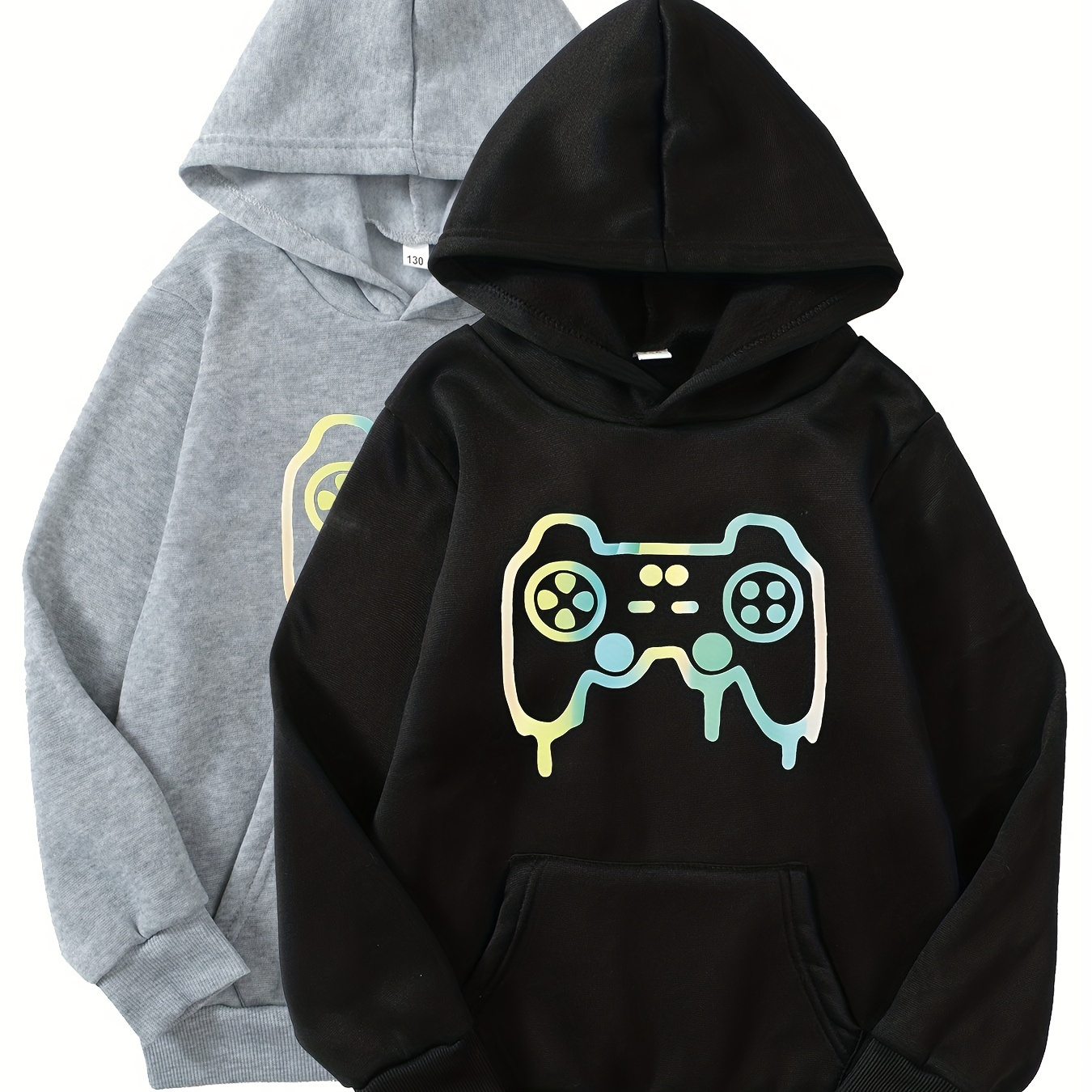 2pcs Gamepad Print Boys Casual Pullover Hooded Long Sleeve Sweatshirt For Spring Fall, Kids Hoodie Tops Outdoor
2pcs Gamepad Print Boys Casual Pullover Hooded Long Sleeve Sweatshirt For Spring Fall, Kids Hoodie Tops Outdoor