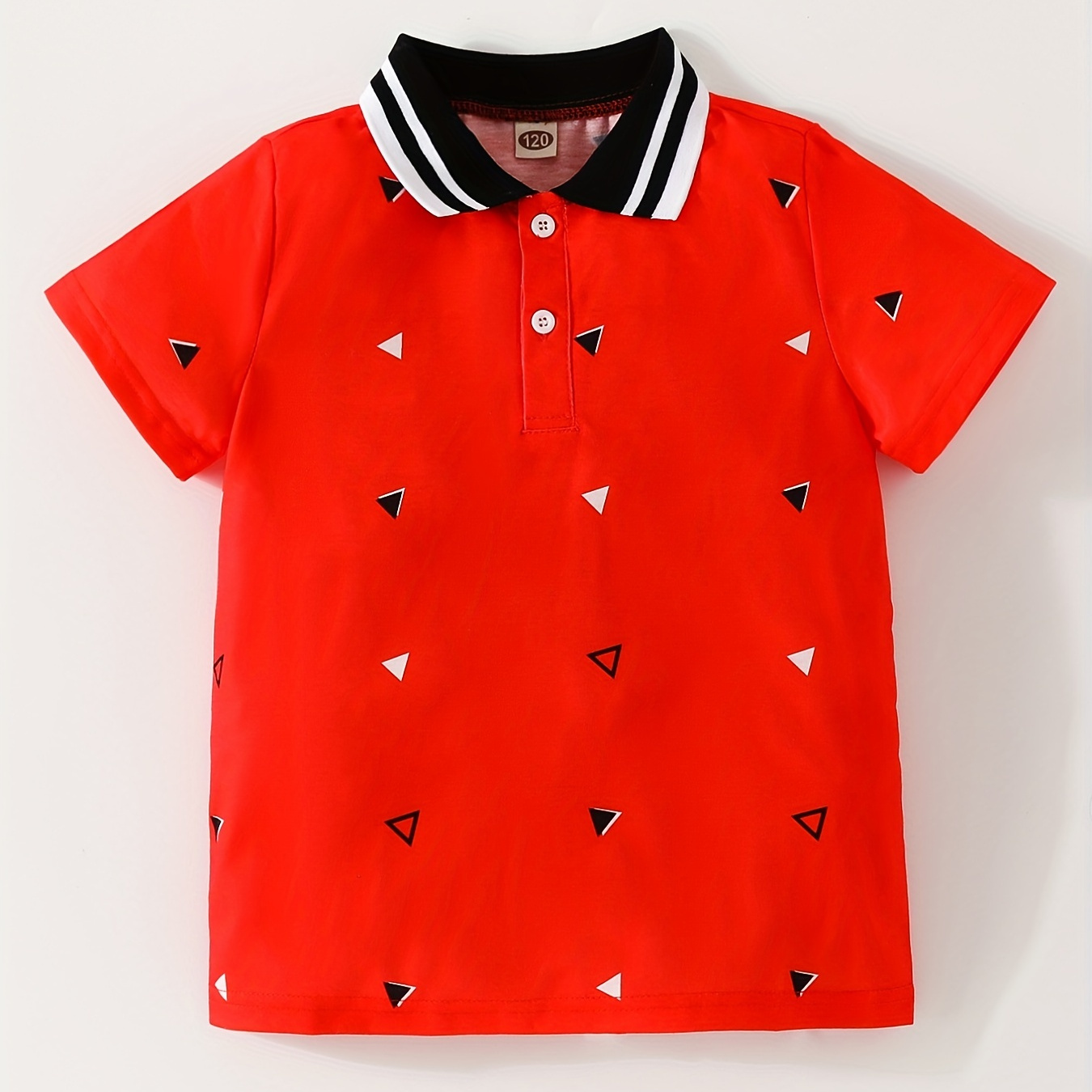 Polished Shirt: Stylish Triangle Pattern Boys Shirt For Summer Outdoor Adventures!
Polished Shirt: Stylish Triangle Pattern Boys Shirt For Summer Outdoor Adventures!