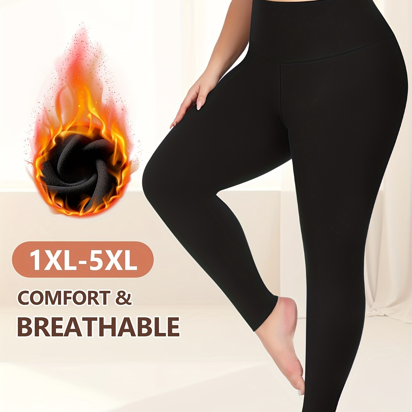 Miotan Women's Plus Size Fleece-lined Thermal Leggings - Stretchy, Comfortable & Warm For Winter
Miotan Women's Plus Size Fleece-lined Thermal Leggings - Stretchy, Comfortable & Warm For Winter