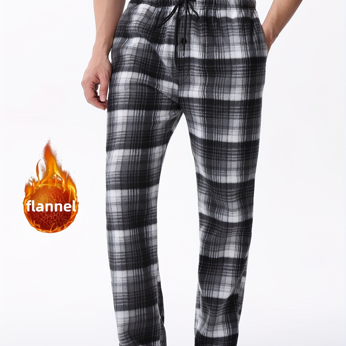 1pc Cozy Fleece Pajama Pants For Men, Polyester Knit Fabric, Loose Fit Drawstring Waist, Comfortable Warm Lounge Sleepwear, Plus Size
1pc Cozy Fleece Pajama Pants For Men, Polyester Knit Fabric, Loose Fit Drawstring Waist, Comfortable Warm Lounge Sleepwear, Plus Size